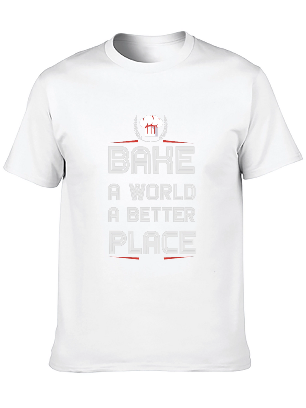 Bake a World Better Place Black T-Shirt