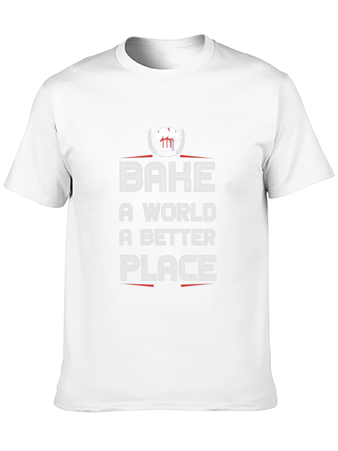 Bake a World Better Place Black T-Shirt