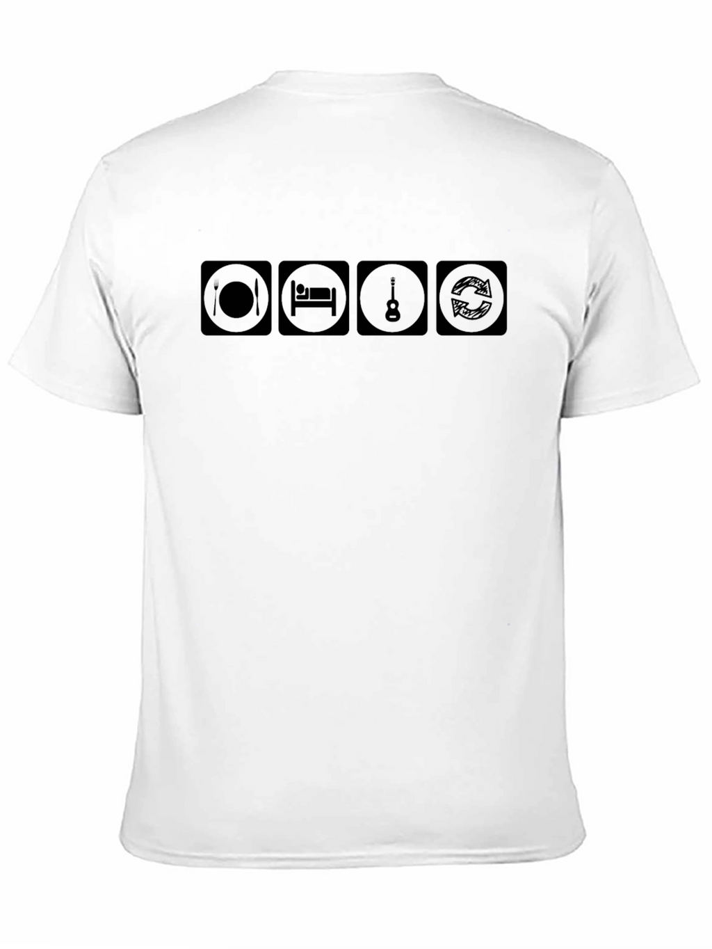 Eat Sleep Guitar Repeat T-Shirt - Musician Tee
