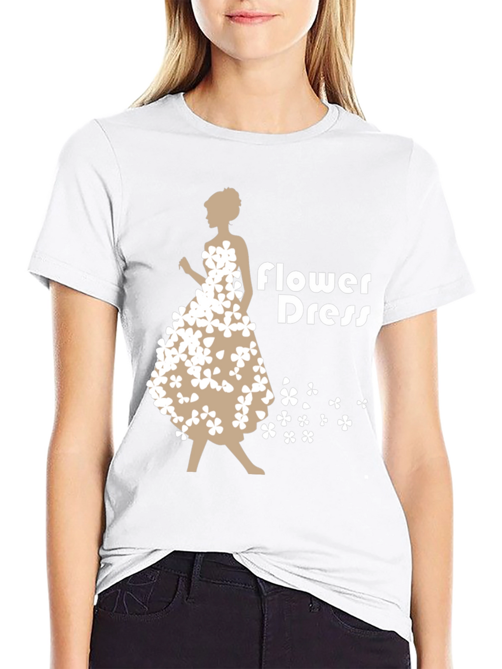 Flower Dress Graphic T-Shirt