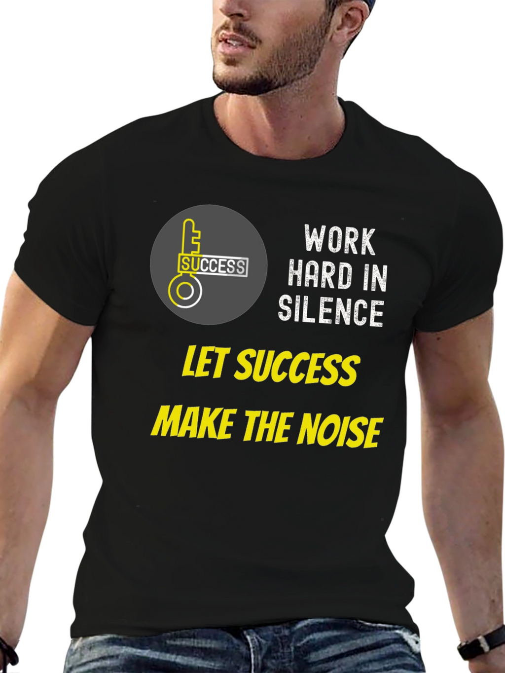 Work Hard in Silence Graphic Tee