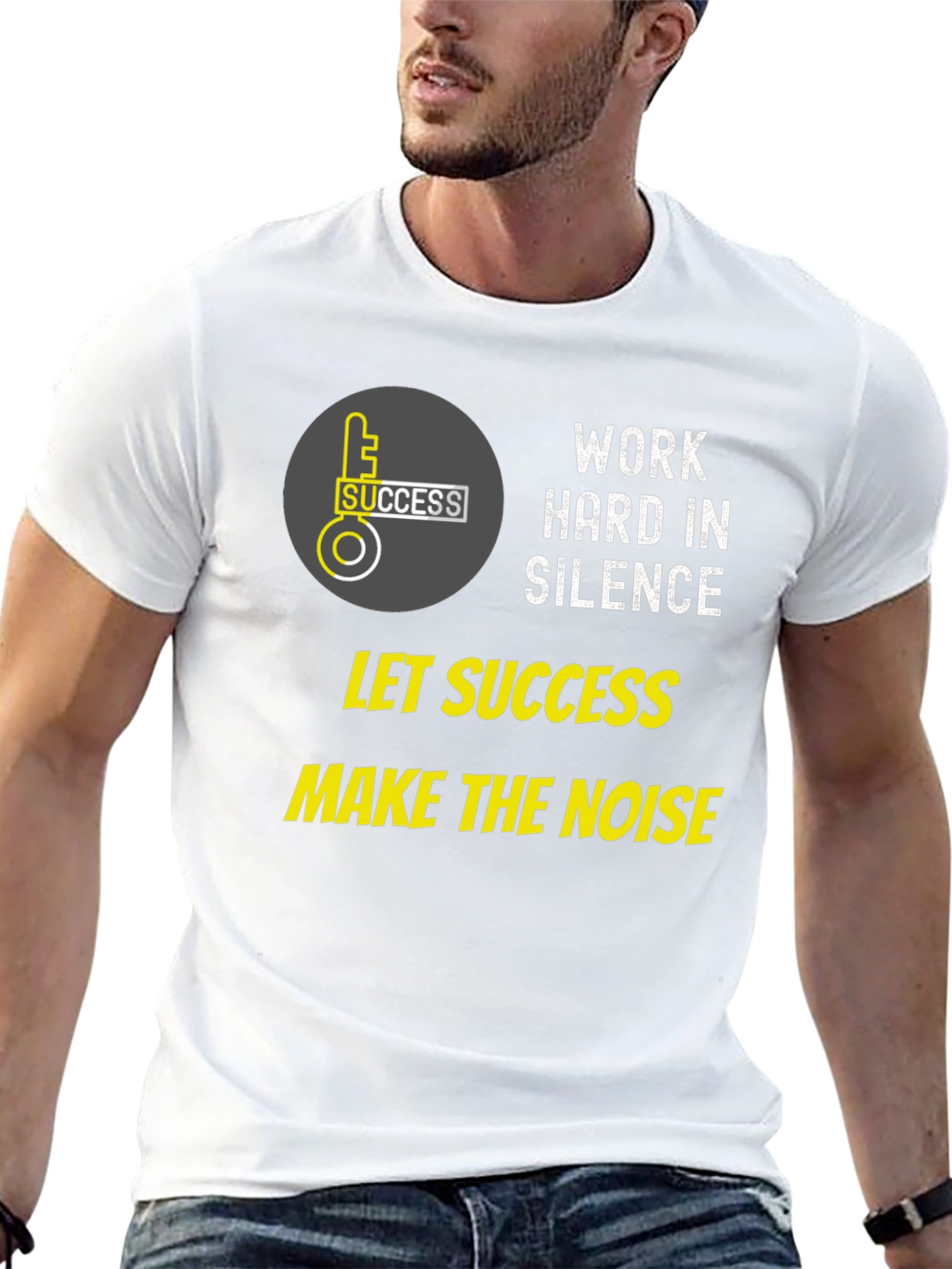 Work Hard in Silence Graphic Tee