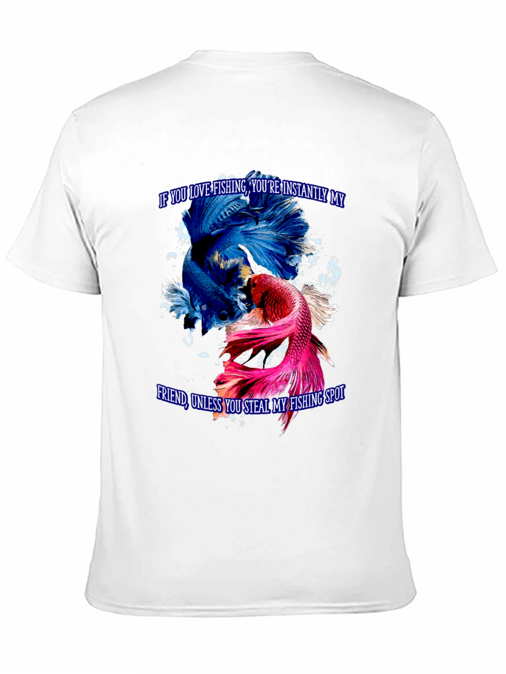 Fishing Lover T-Shirt: Instant Friend Betta Fish Graphic Tee