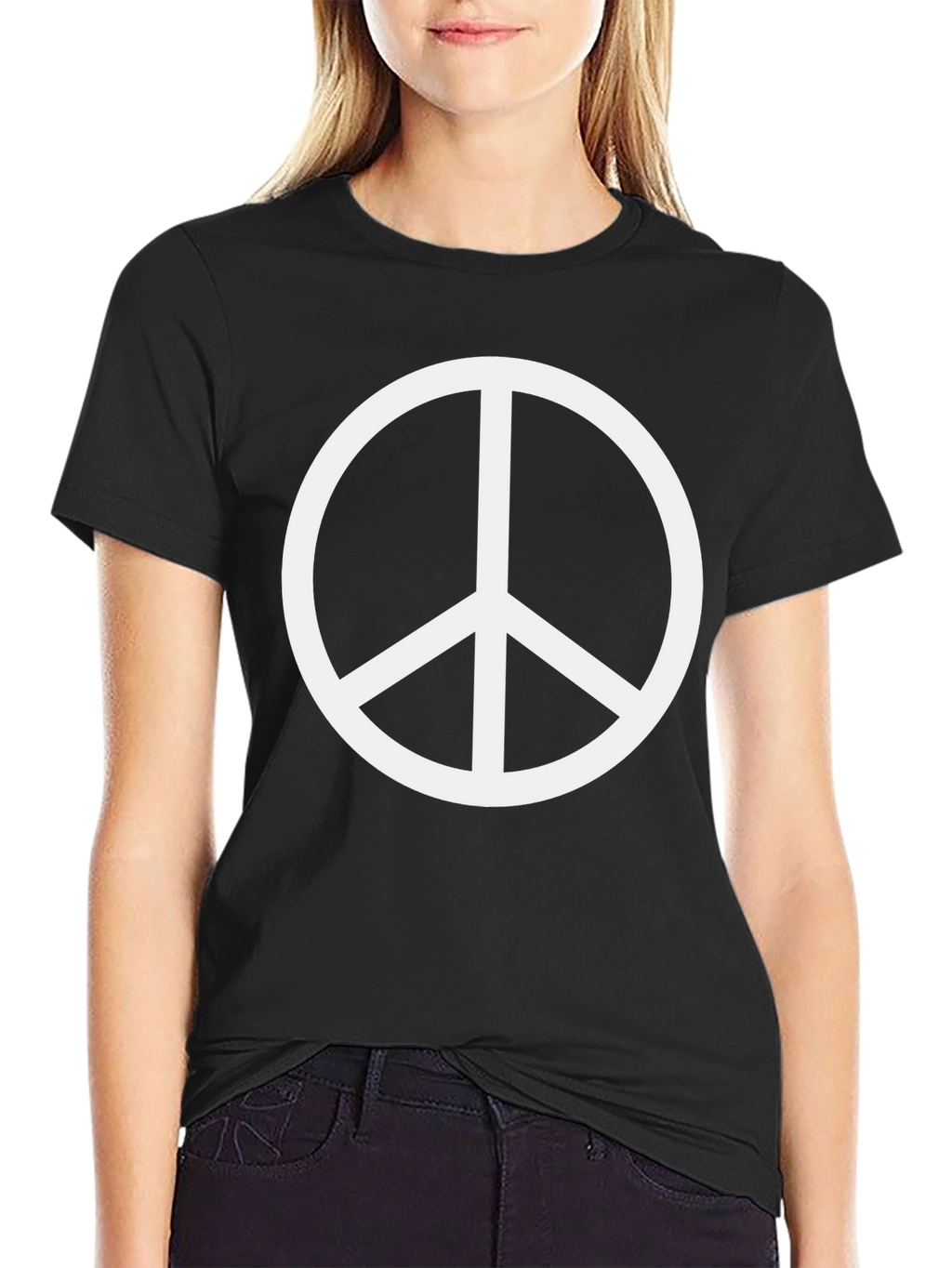 Peace Sign Black T-Shirt