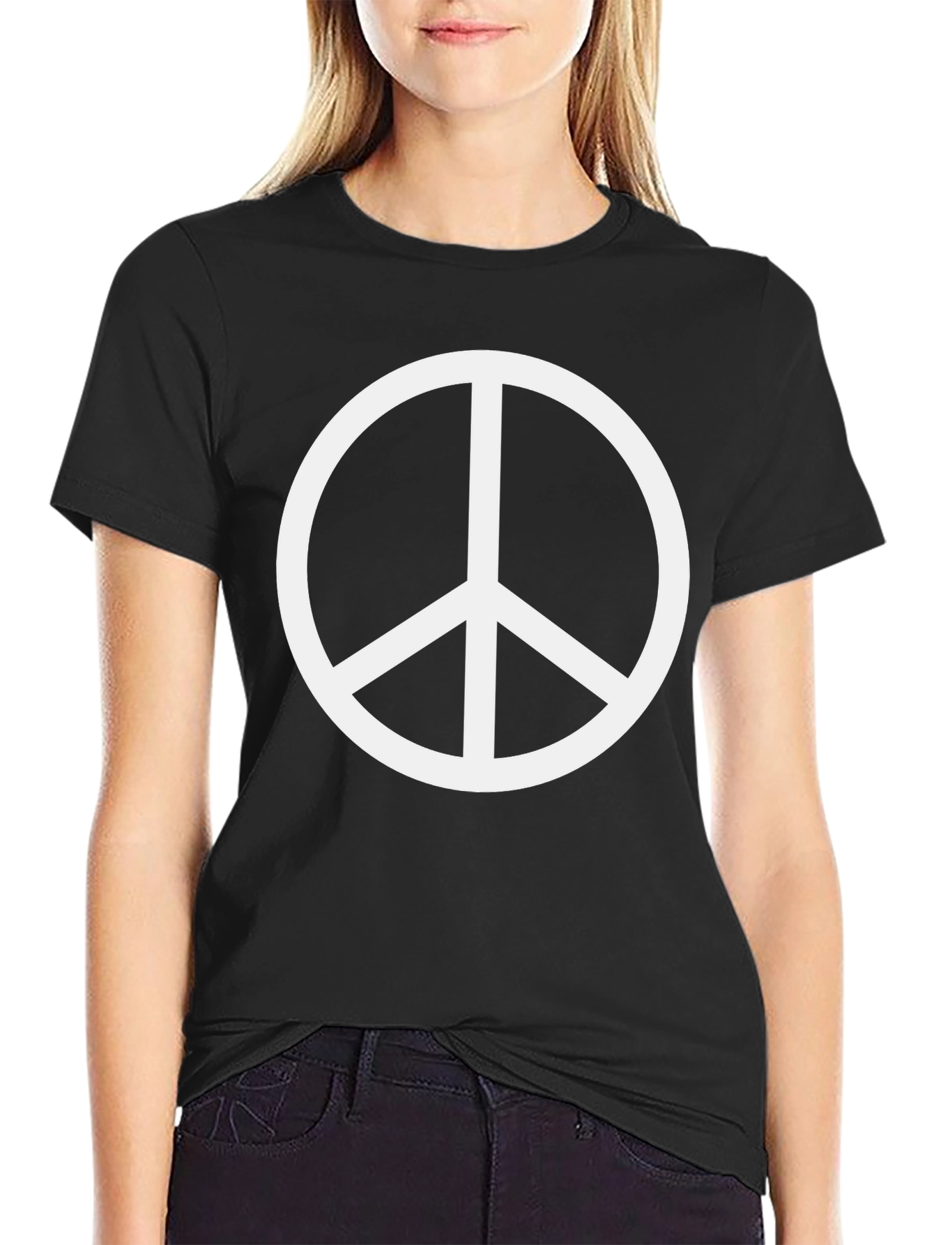 Peace Sign Black T-Shirt