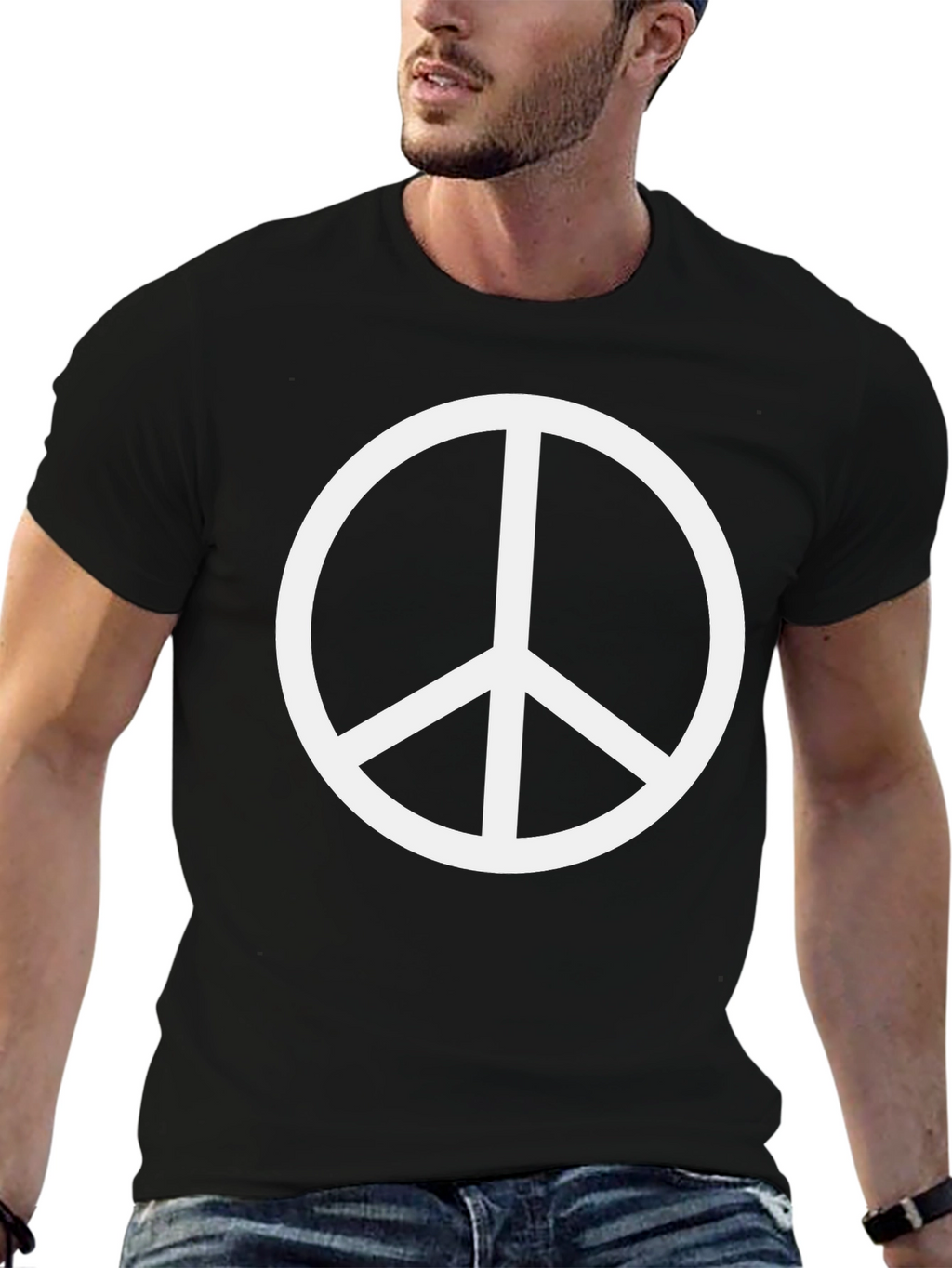 Peace Sign Black T-Shirt