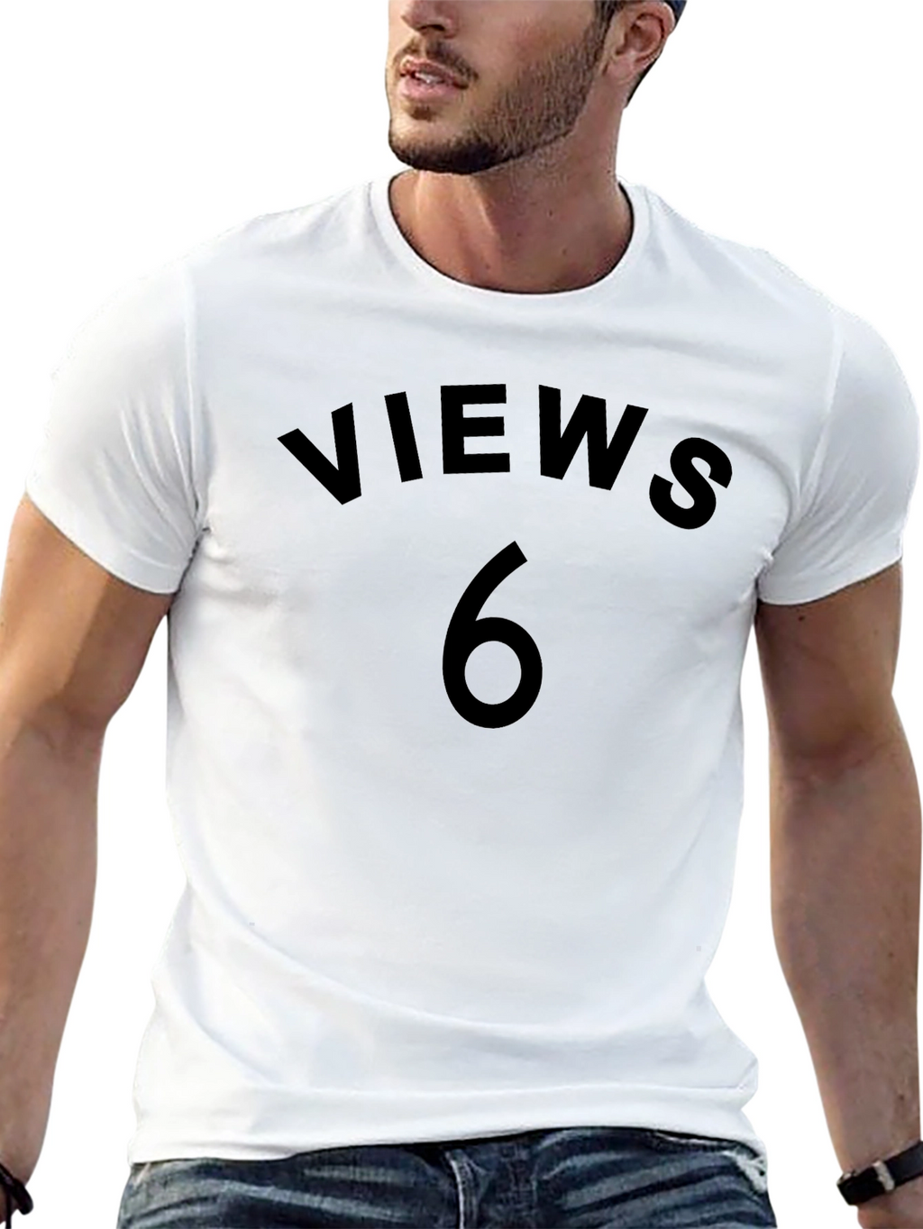 Views 6 Black T-Shirt