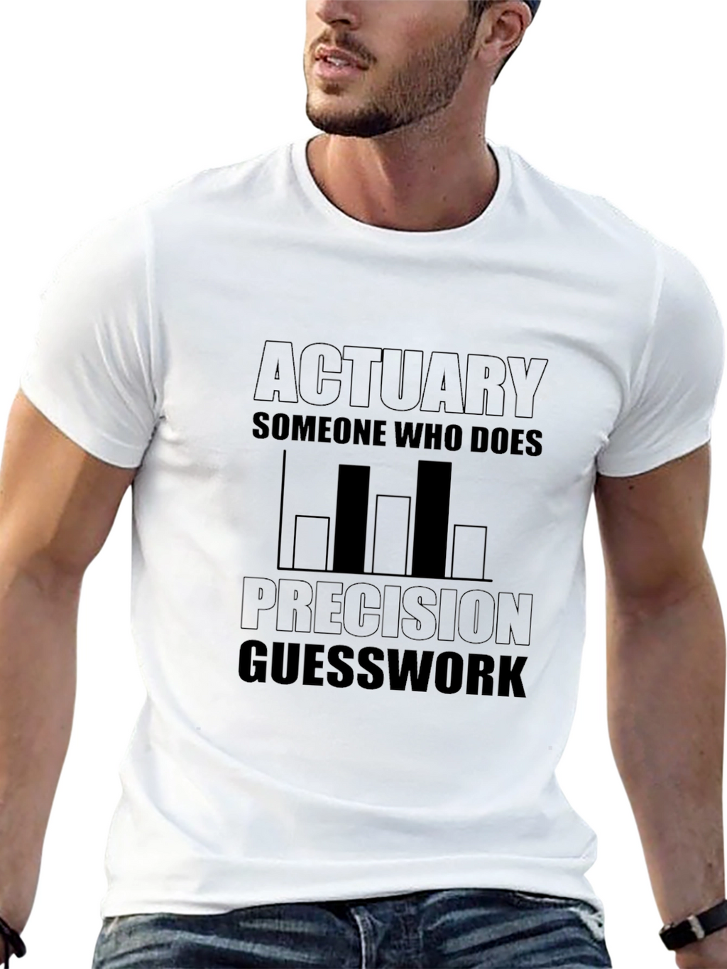 Actuary Precision Guesswork Black T-Shirt