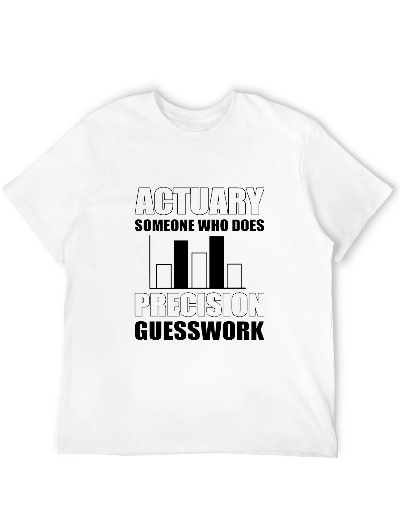 Actuary Precision Guesswork Black T-Shirt