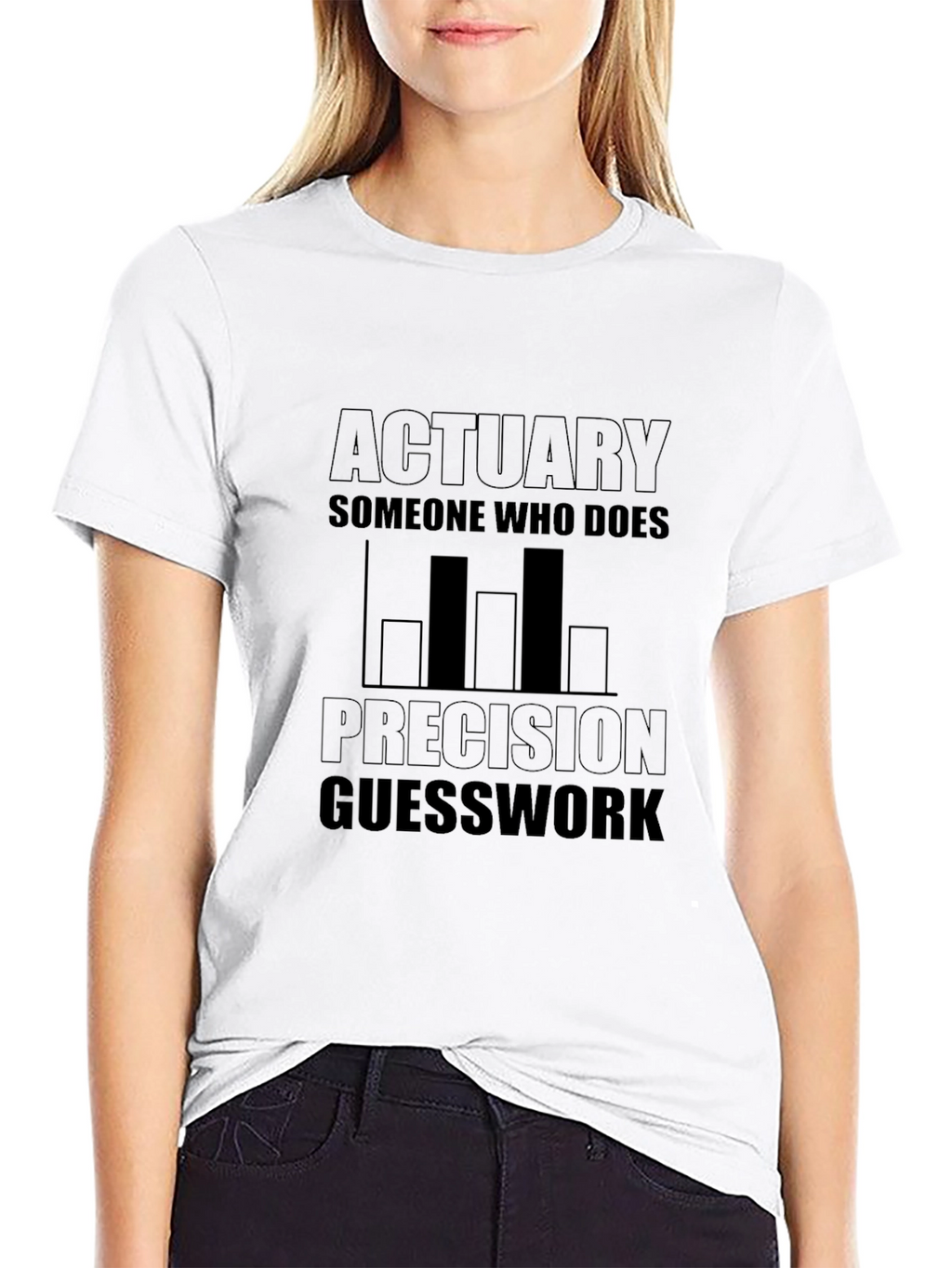 Actuary Precision Guesswork Black T-Shirt