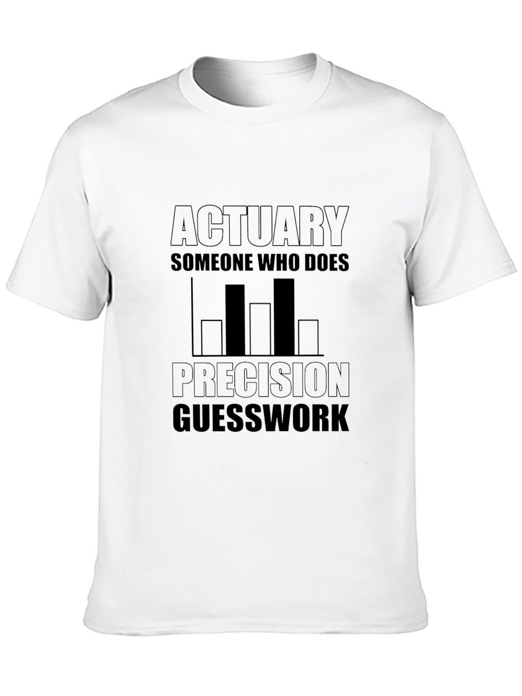 Actuary Precision Guesswork Black T-Shirt