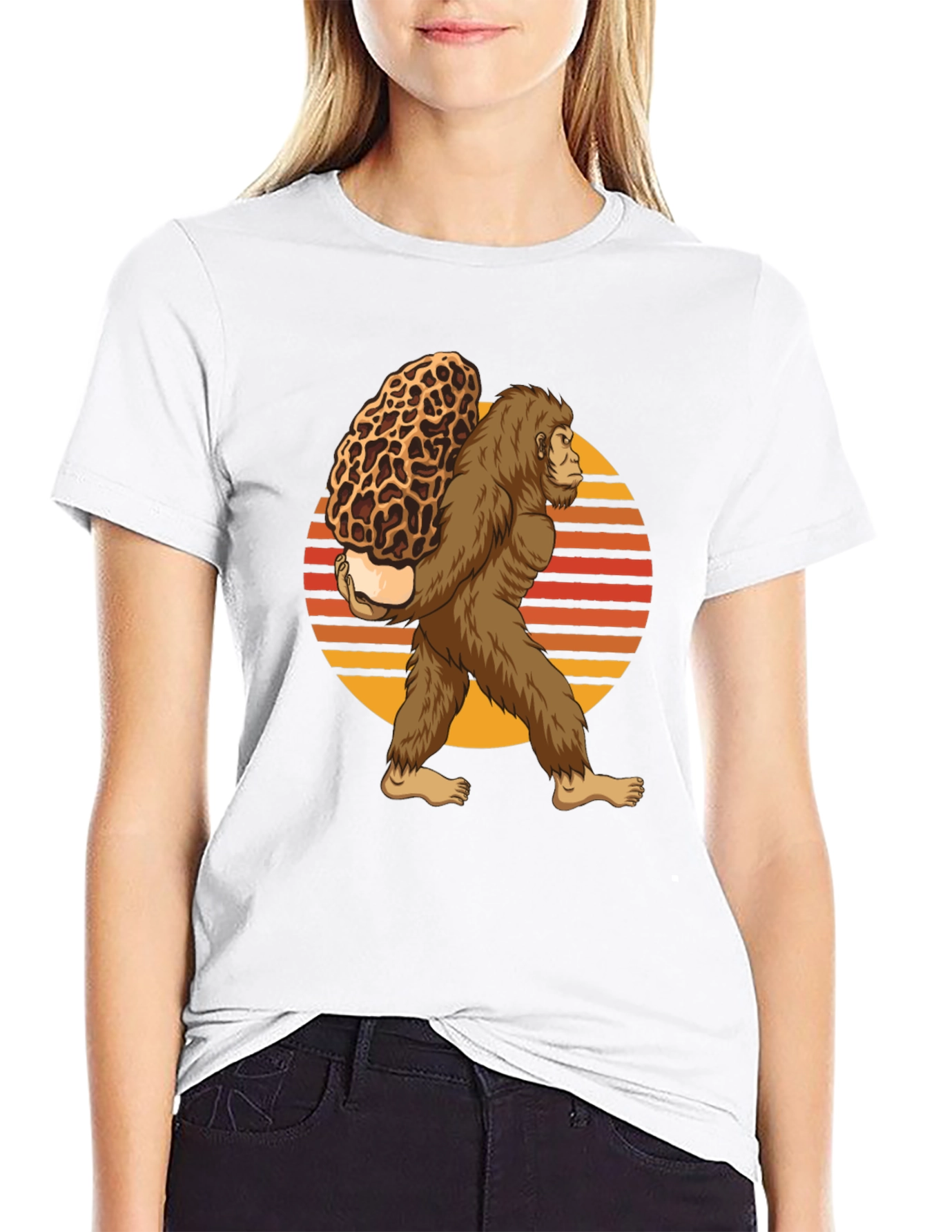 Bigfoot Morel Mushroom T-Shirt