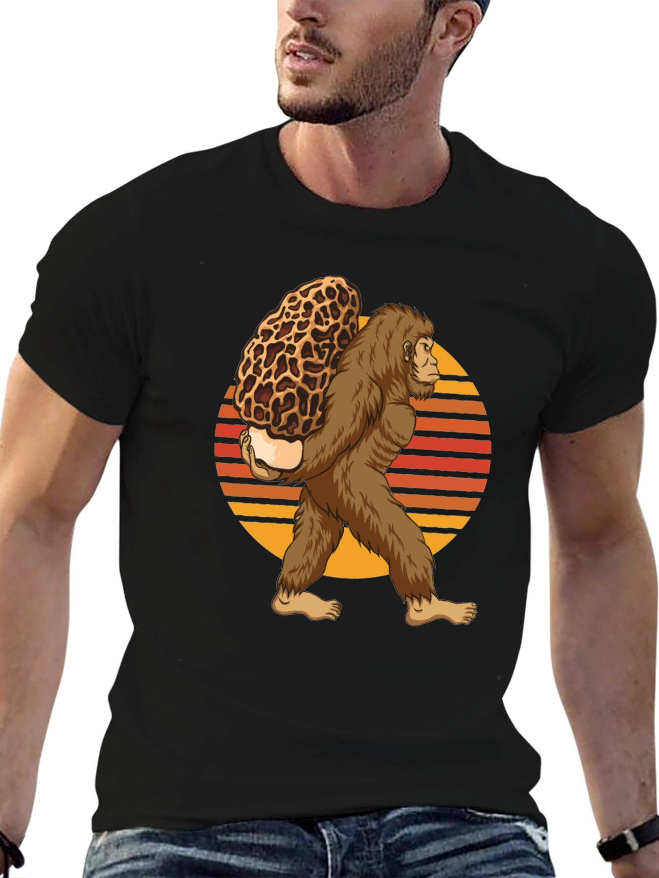 Bigfoot Morel Mushroom T-Shirt