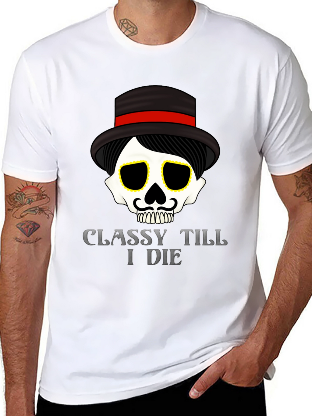 Classy Till I Die Graphic Tee - Black