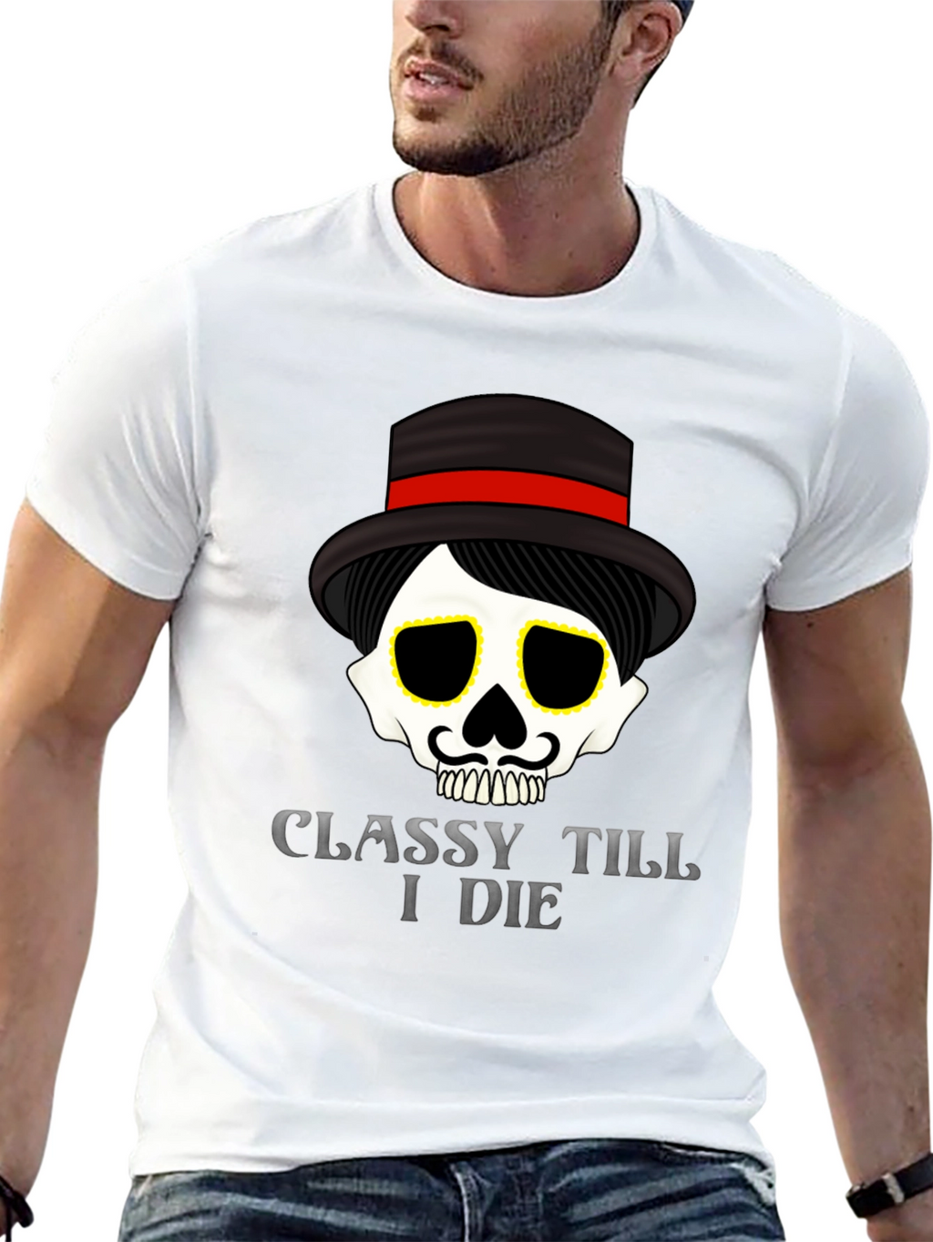 Classy Till I Die Graphic Tee - Black