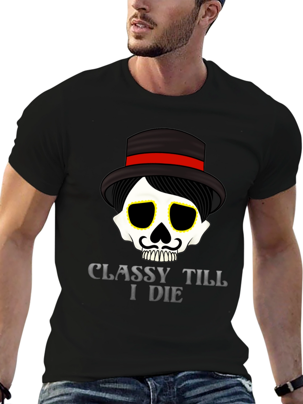 Classy Till I Die Graphic Tee - Black