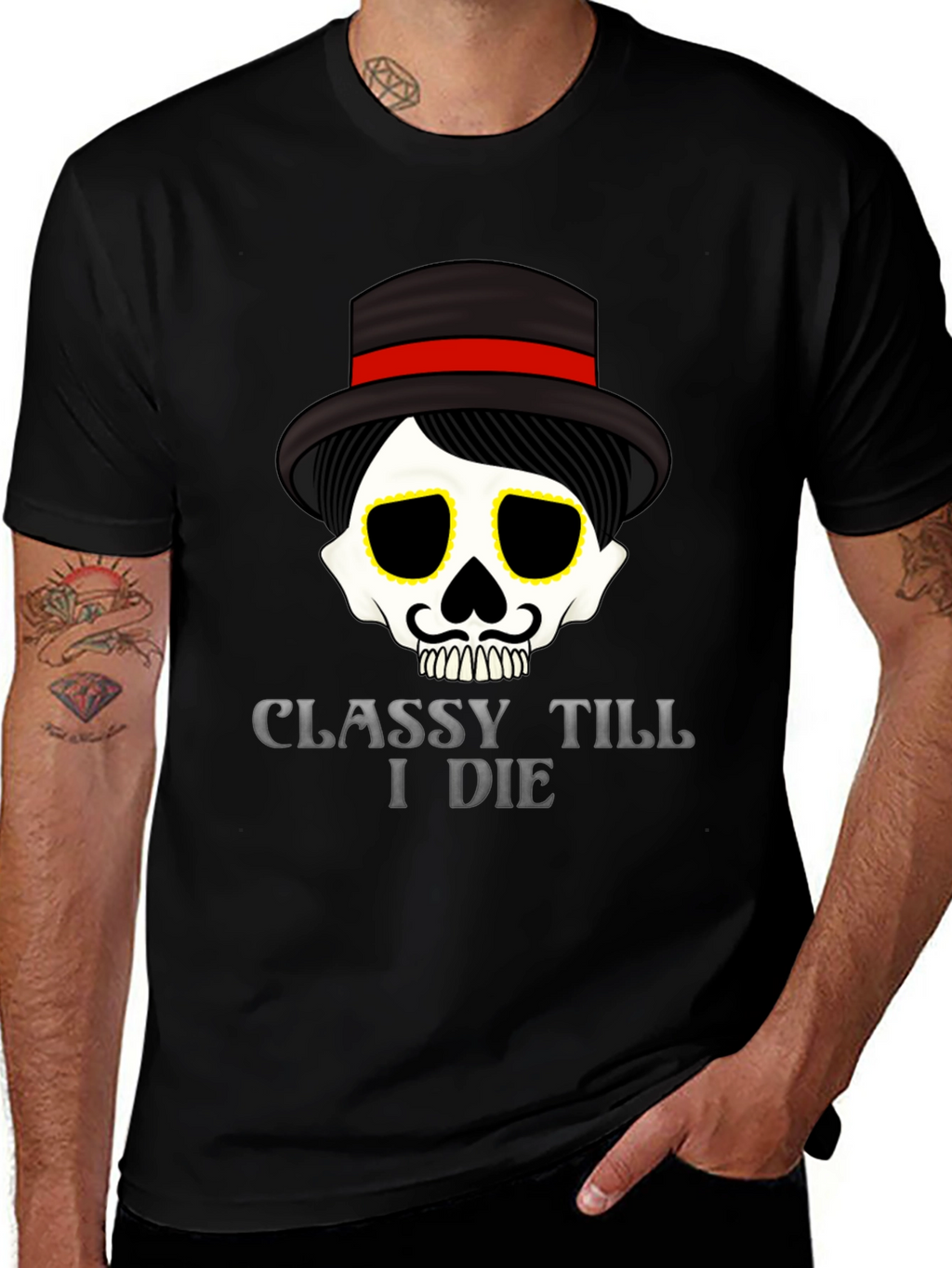 Classy Till I Die Graphic Tee - Black
