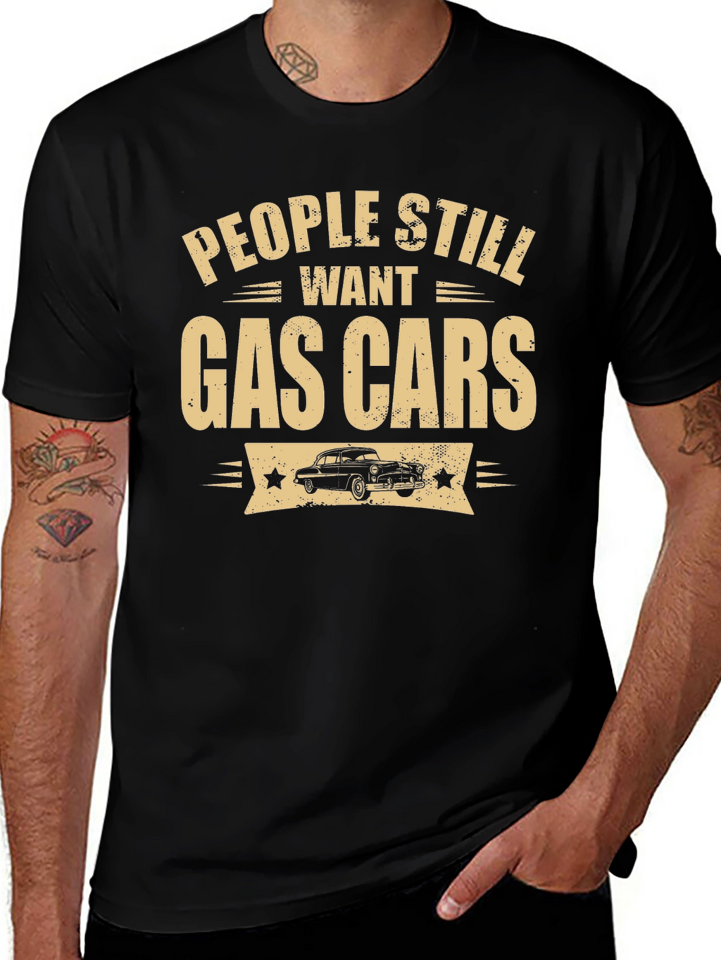 People Still Want Gas Cars Black T-Shirt