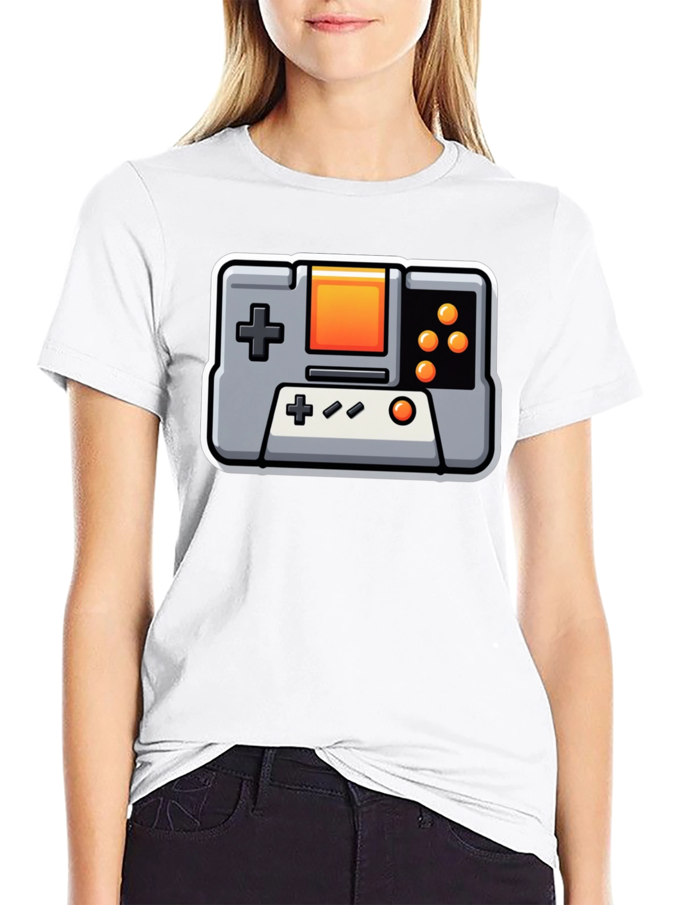 Retro Gaming T-Shirt - Black Controller Design