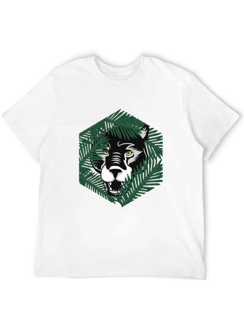 Jungle Cat Graphic Tee - Modern Mens T-Shirt