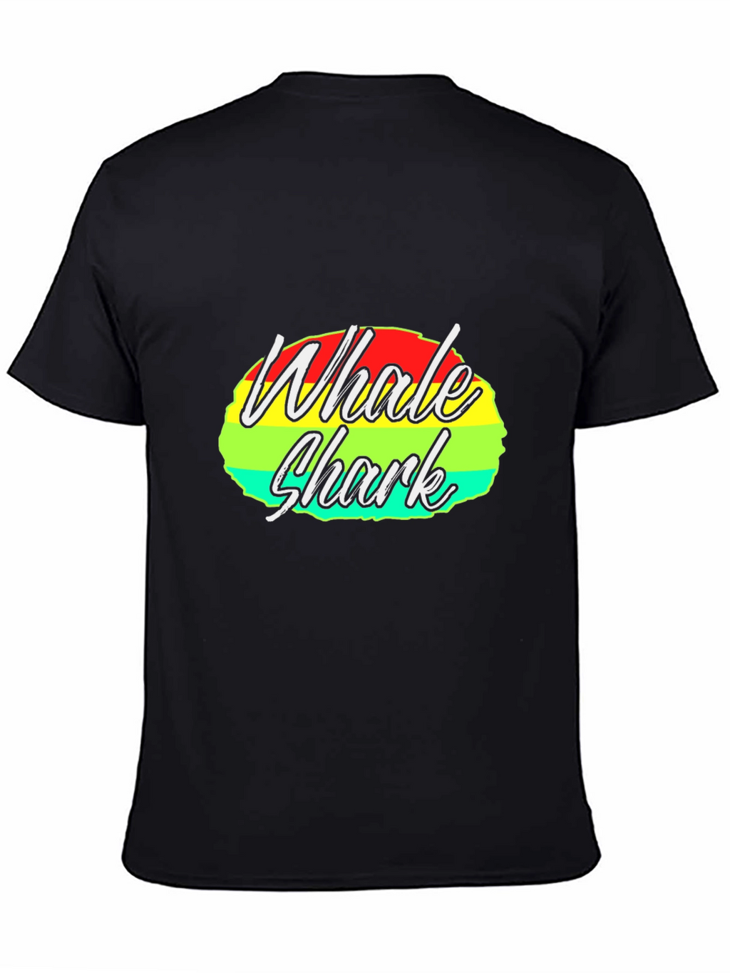Whale Shark Graphic Tee - Black Cotton T-Shirt
