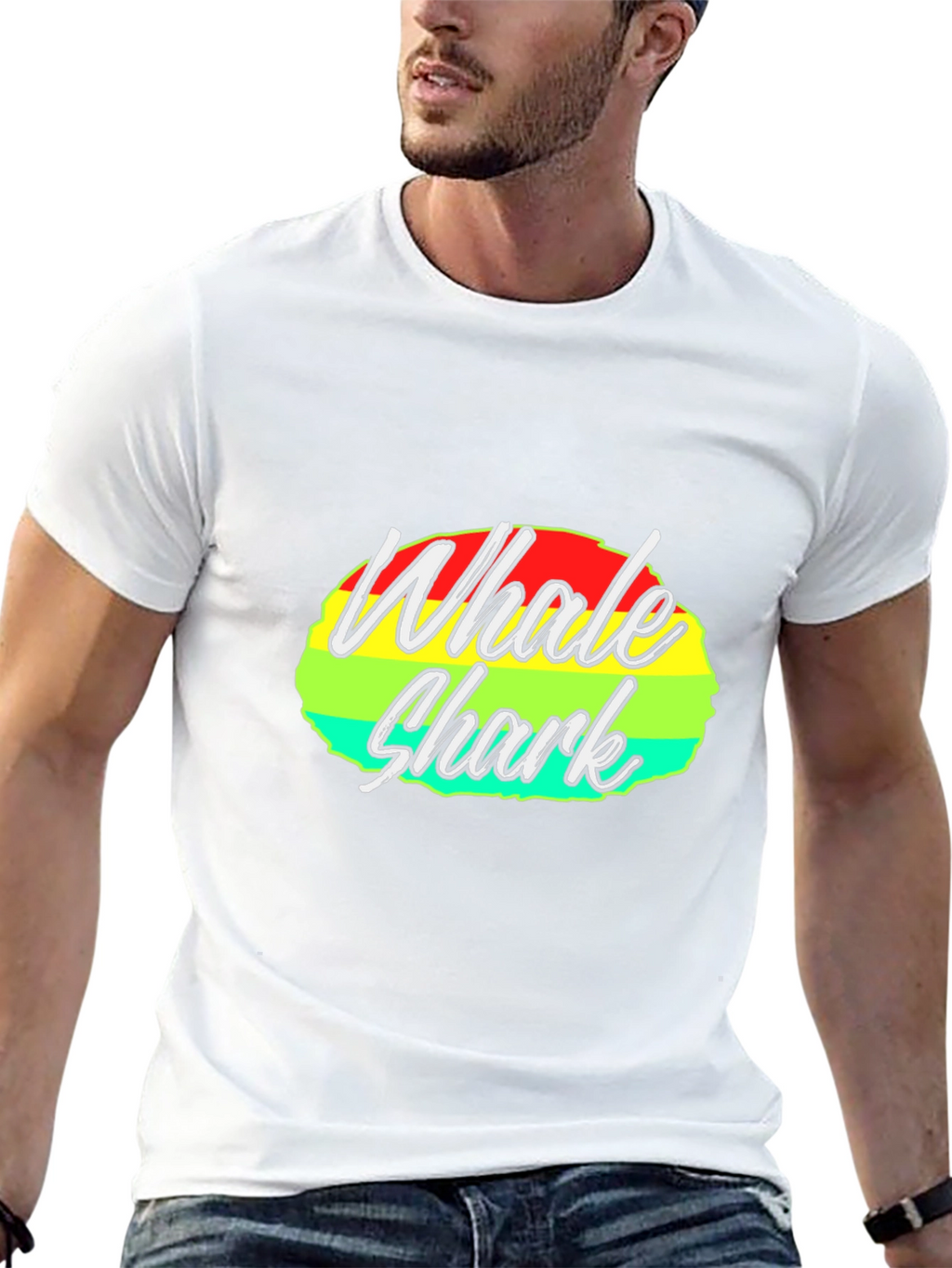 Whale Shark Graphic Tee - Black Cotton T-Shirt