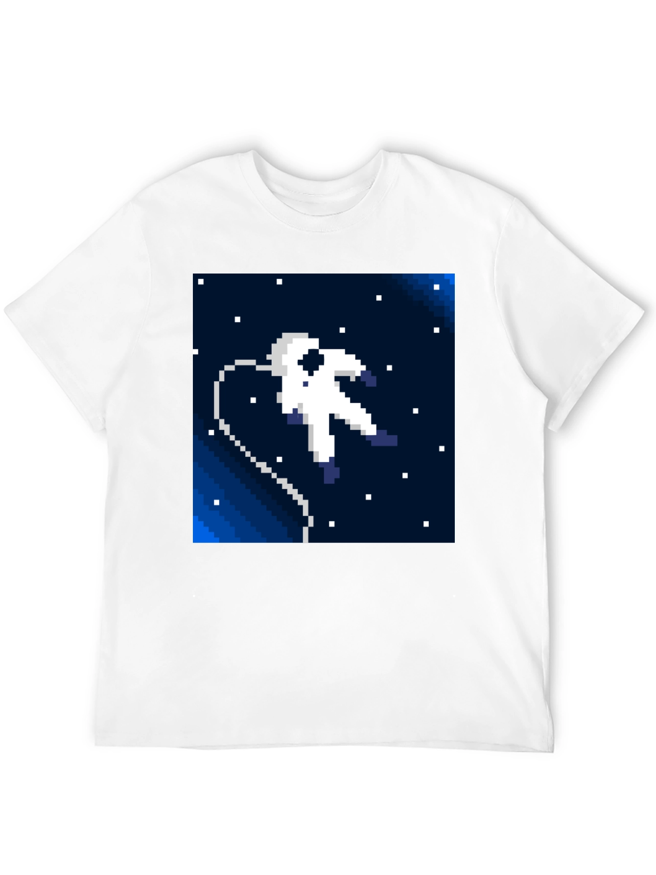 Pixel Astronaut T-Shirt - Retro Space Style