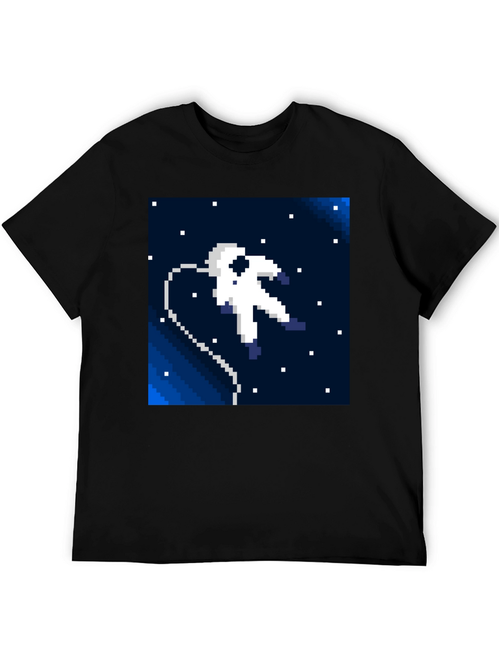 Pixel Astronaut T-Shirt - Retro Space Style