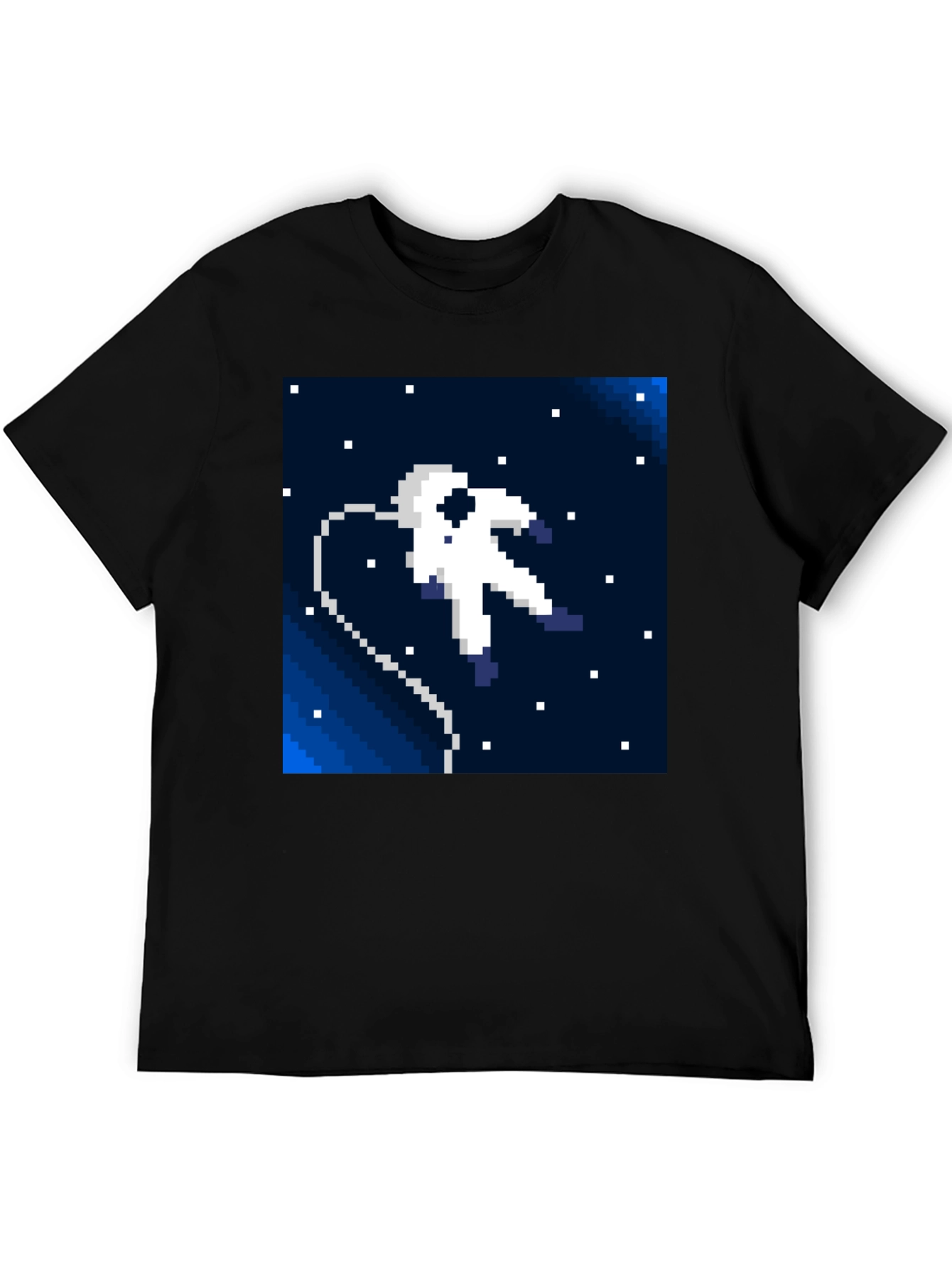 Pixel Astronaut T-Shirt - Retro Space Style