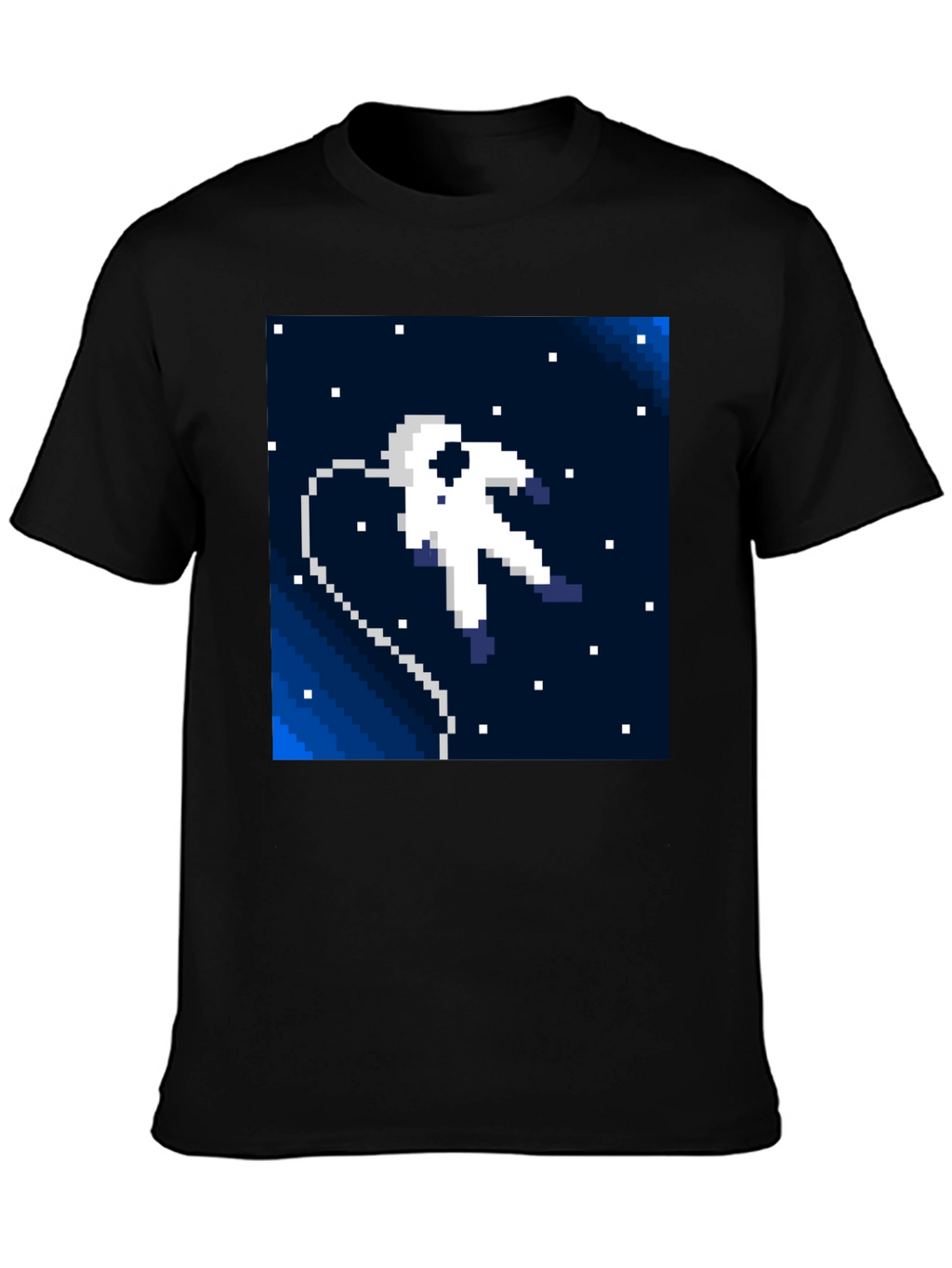 Pixel Astronaut T-Shirt - Retro Space Style