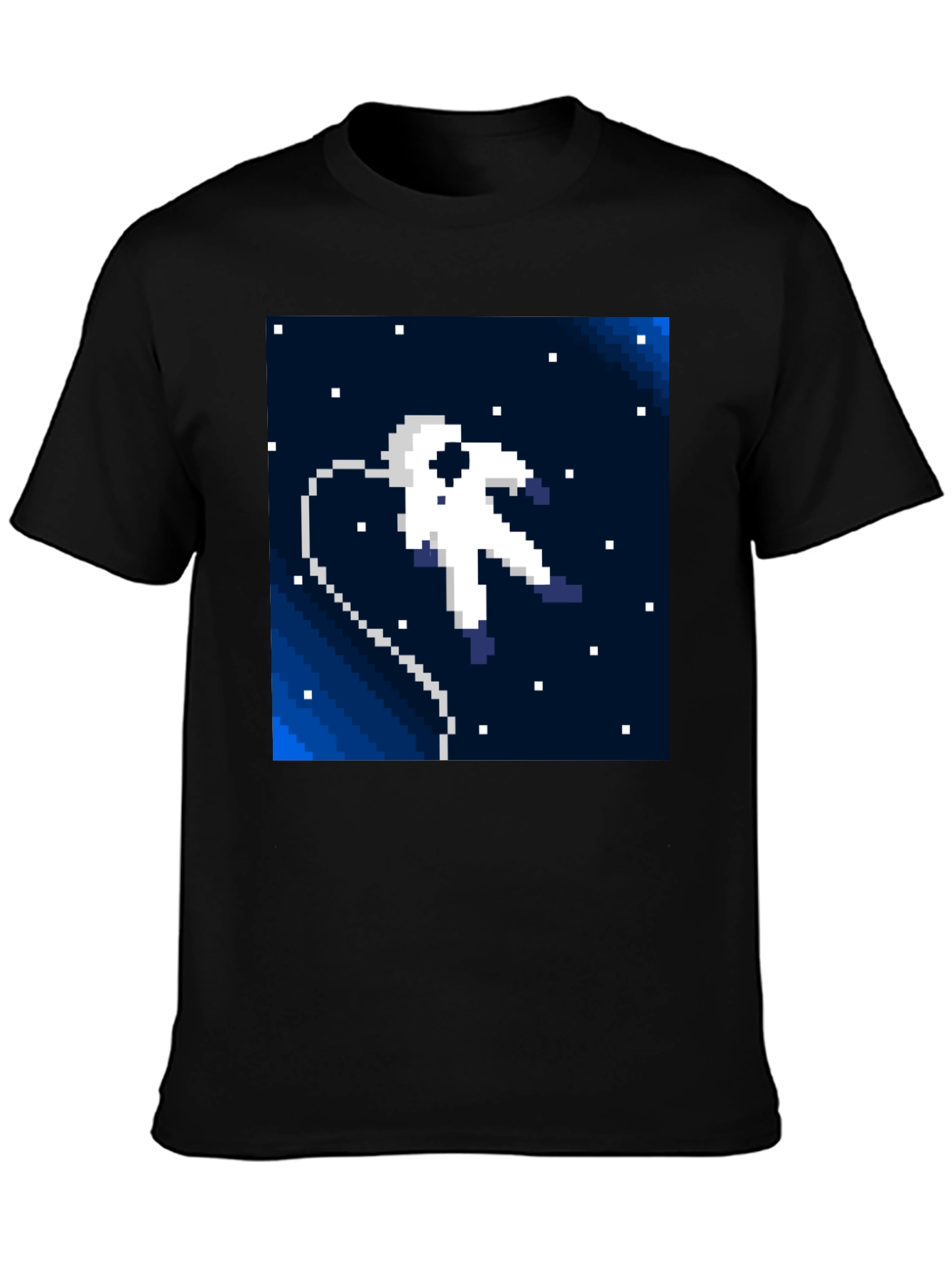 Pixel Astronaut T-Shirt - Retro Space Style