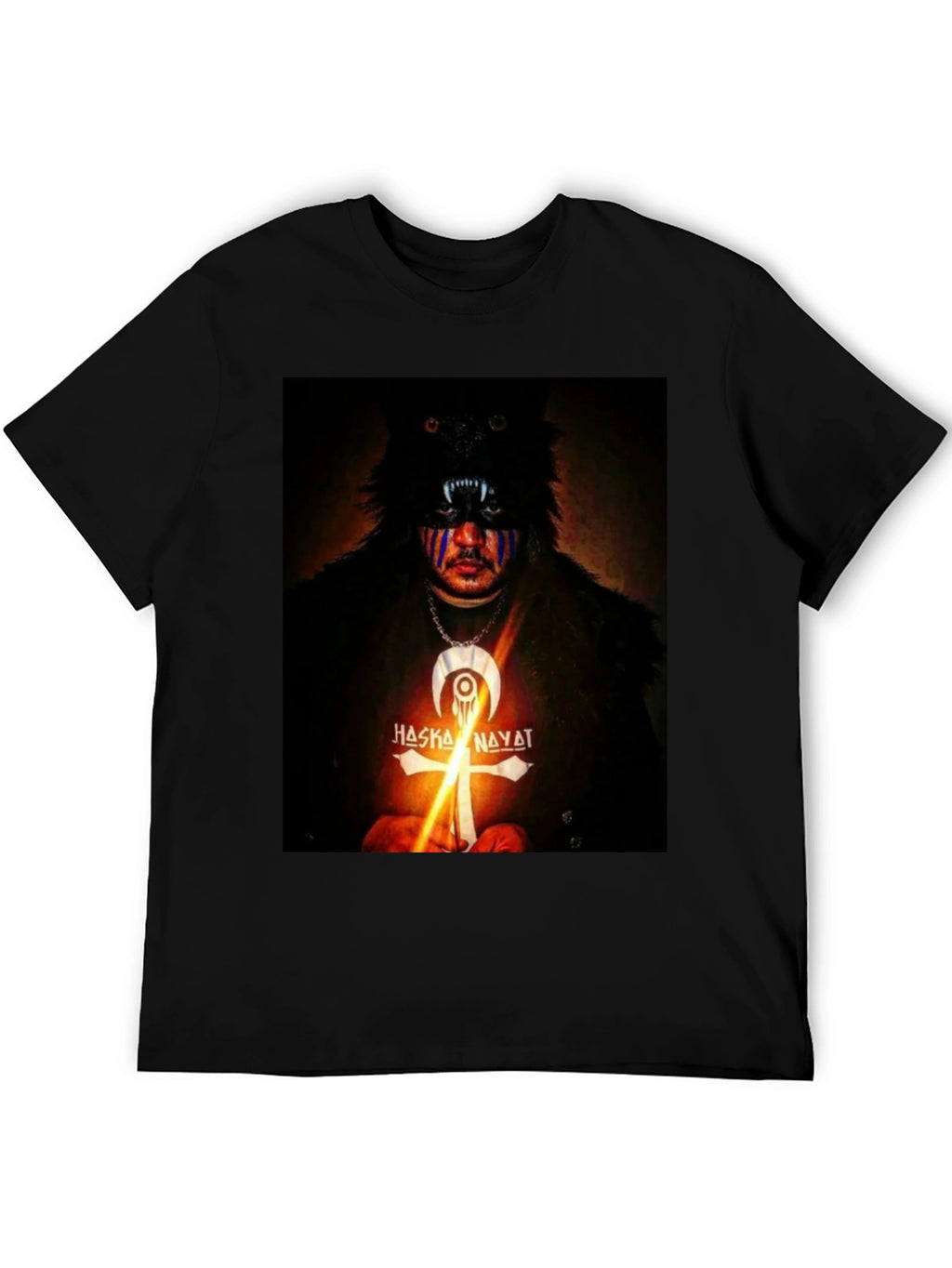 Wolf Mask Graphic Tee - Haska Nayat