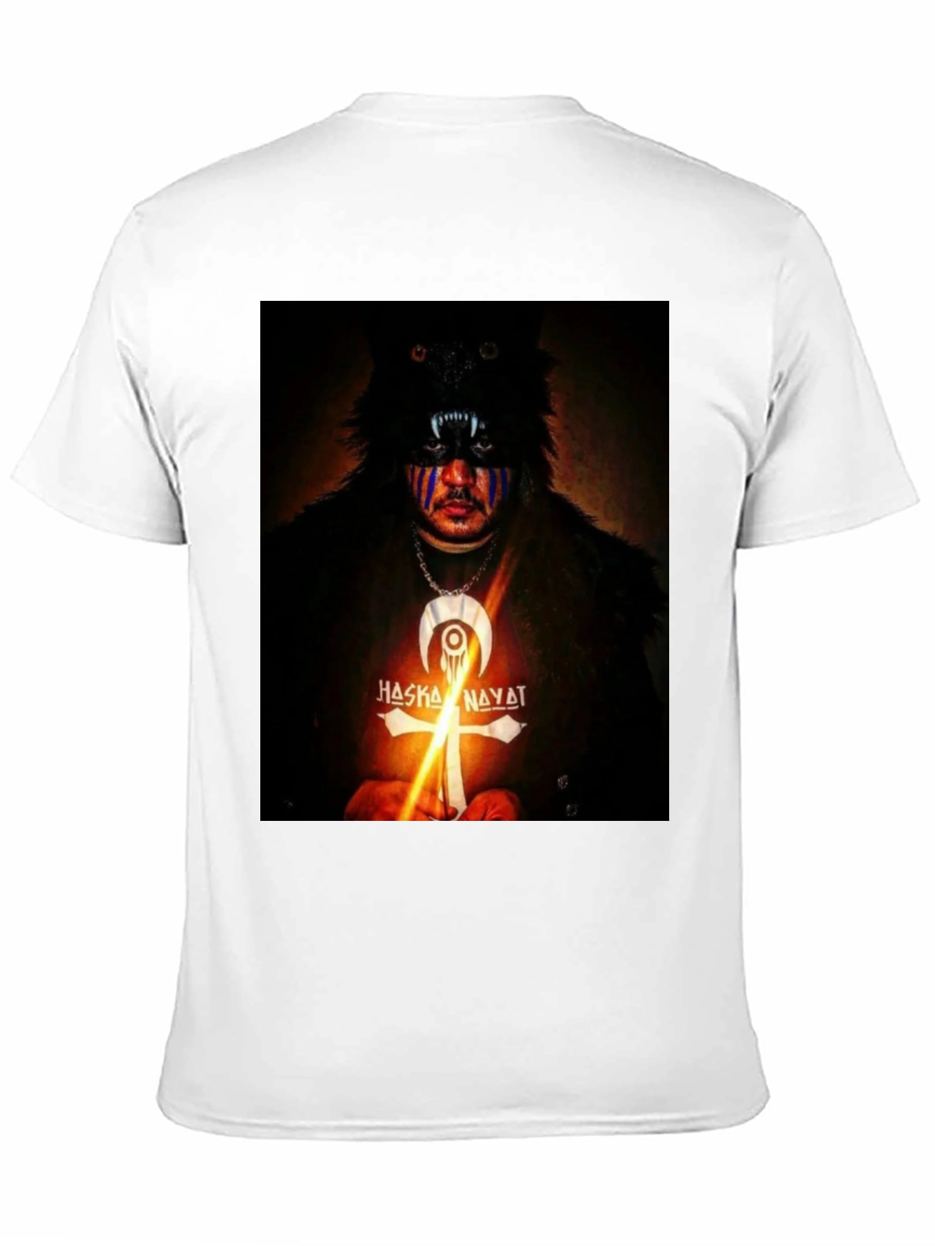 Wolf Mask Graphic Tee - Haska Nayat