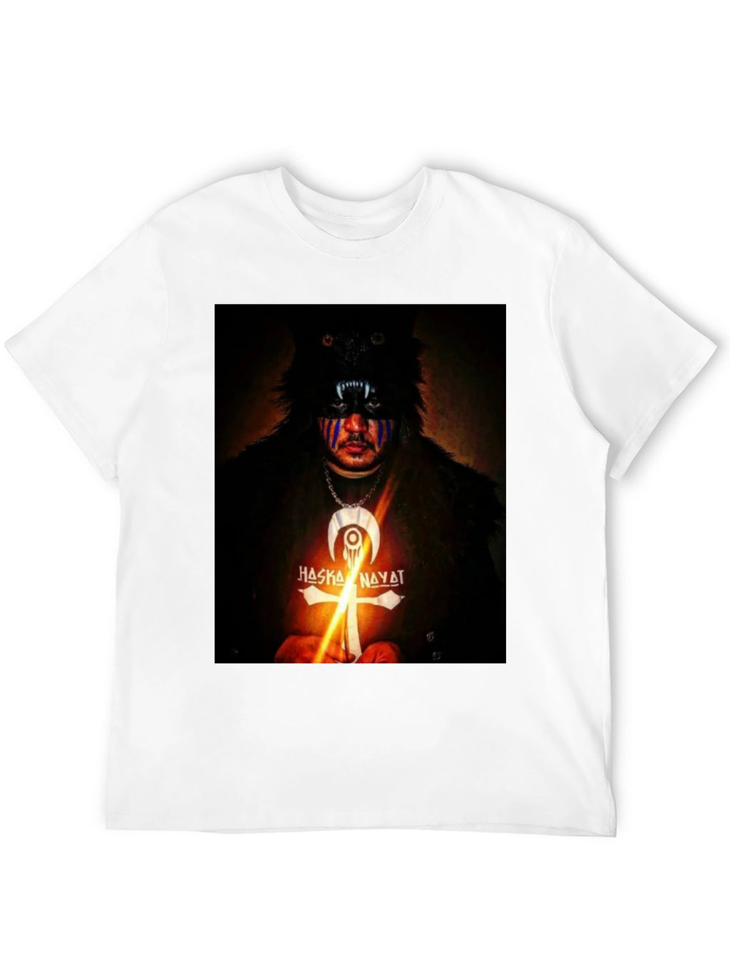 Wolf Mask Graphic Tee - Haska Nayat