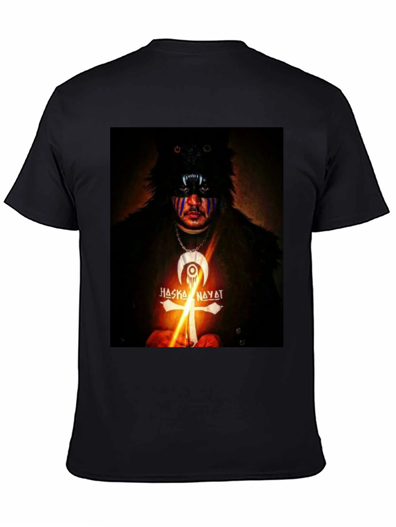 Wolf Mask Graphic Tee - Haska Nayat