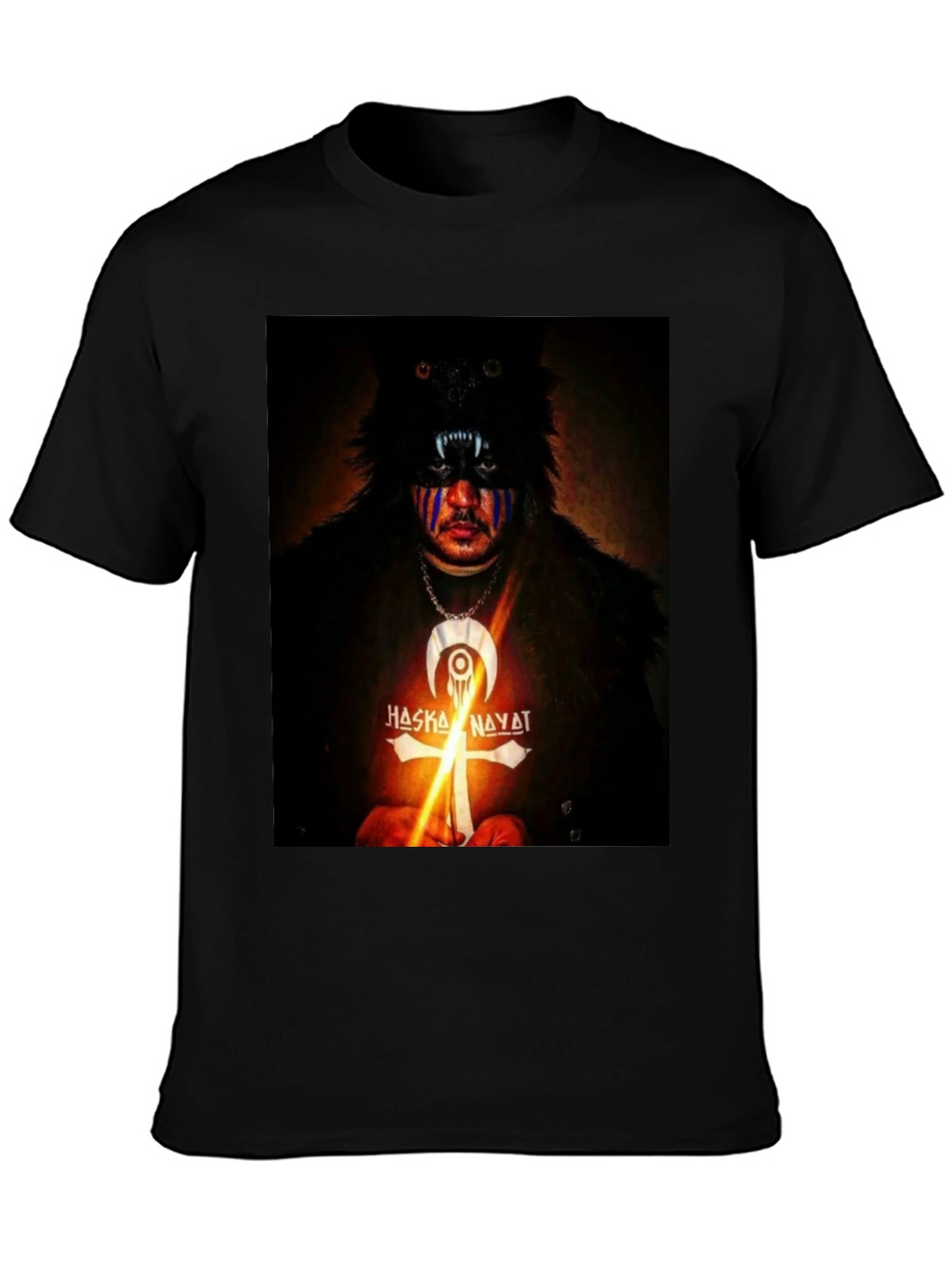 Wolf Mask Graphic Tee - Haska Nayat