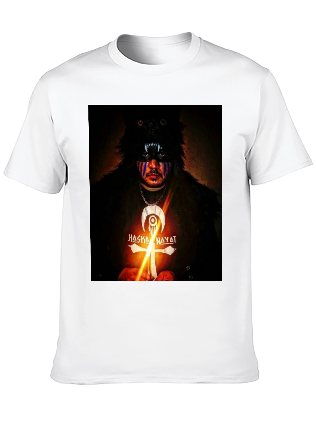 Wolf Mask Graphic Tee - Haska Nayat