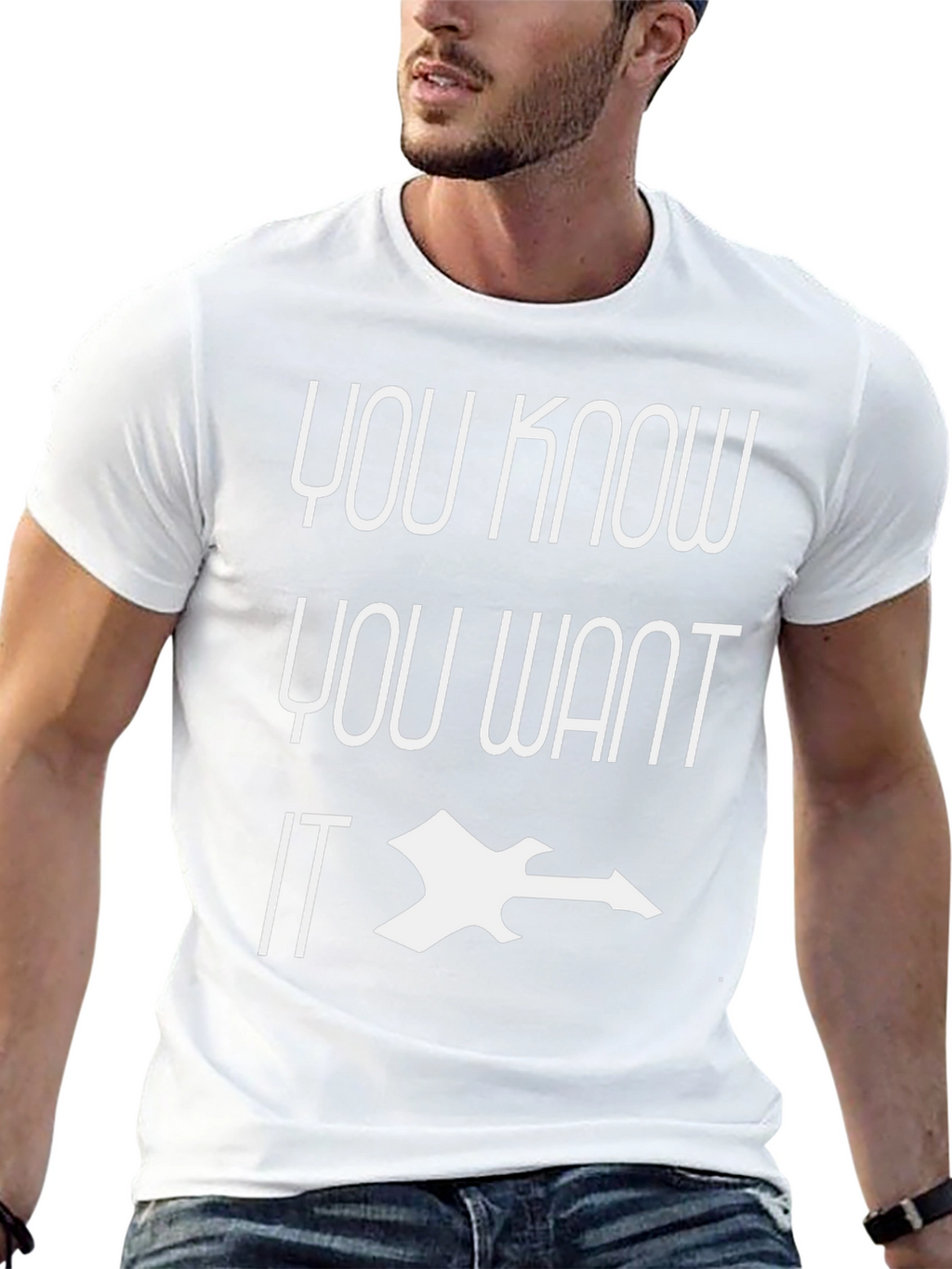 You Know You Want IT Black Graphic Tee