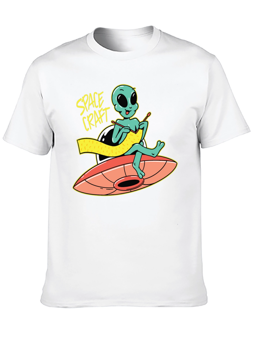 Space Craft Alien Knit T-Shirt