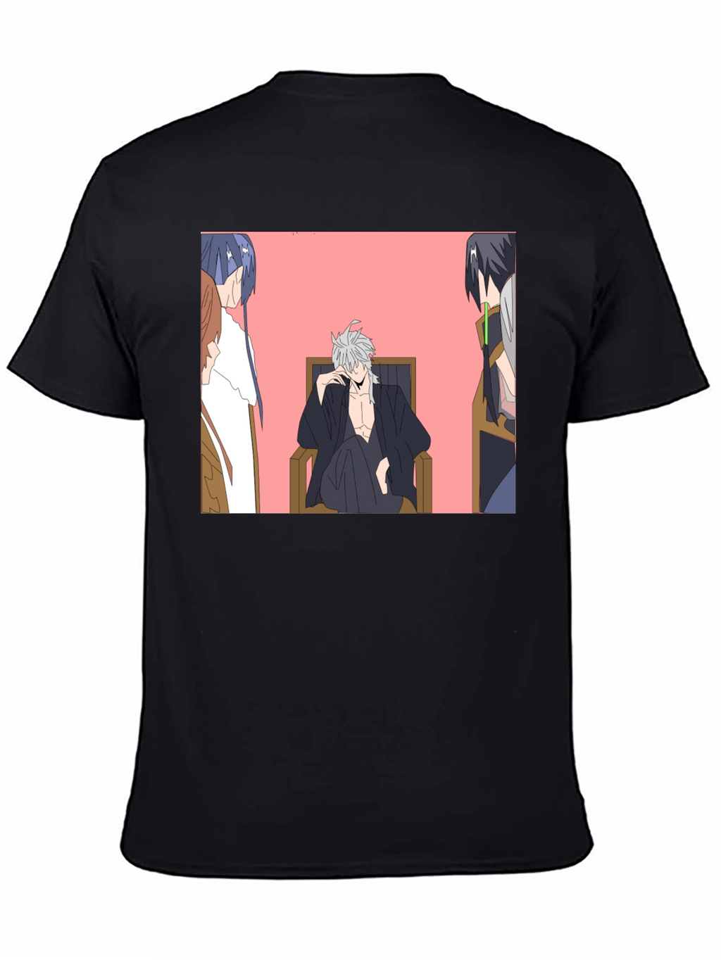 Anime Character Graphic Black T-Shirt