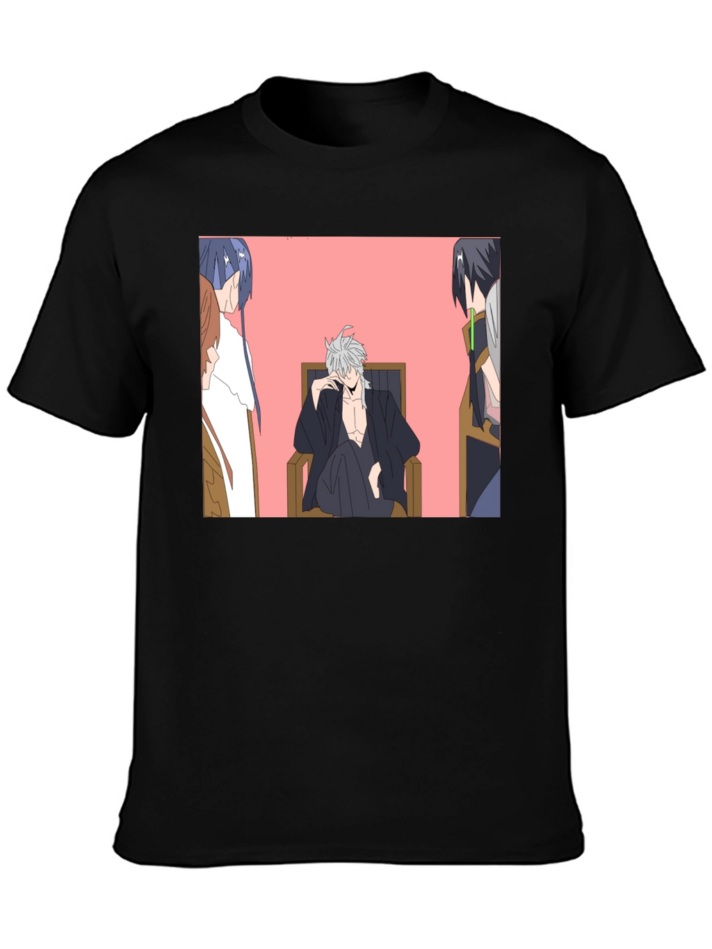 Anime Character Graphic Black T-Shirt