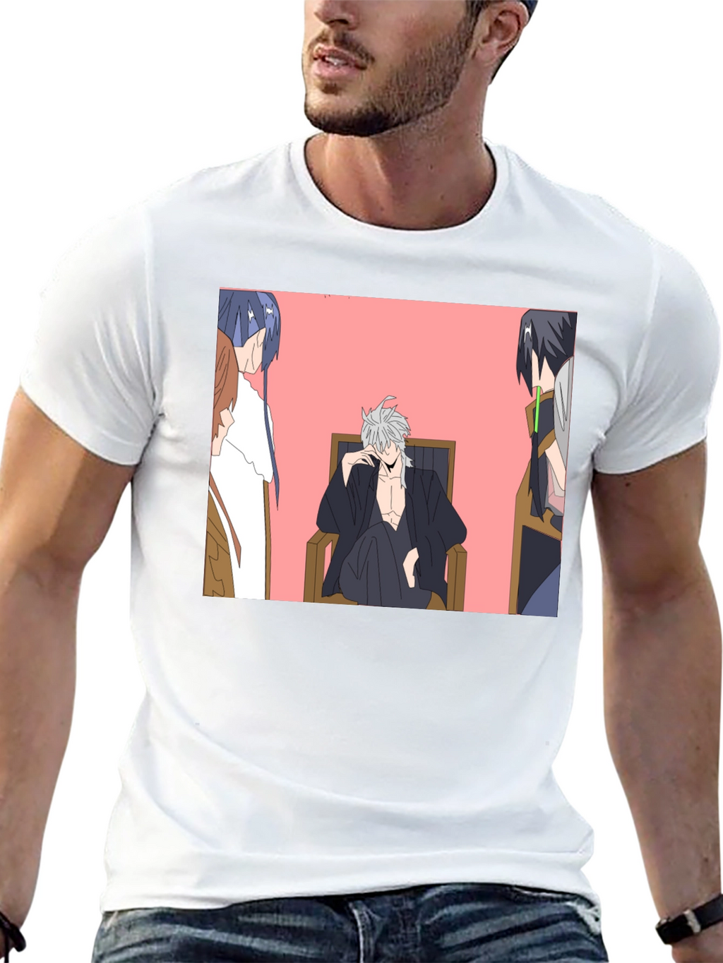 Anime Character Graphic Black T-Shirt