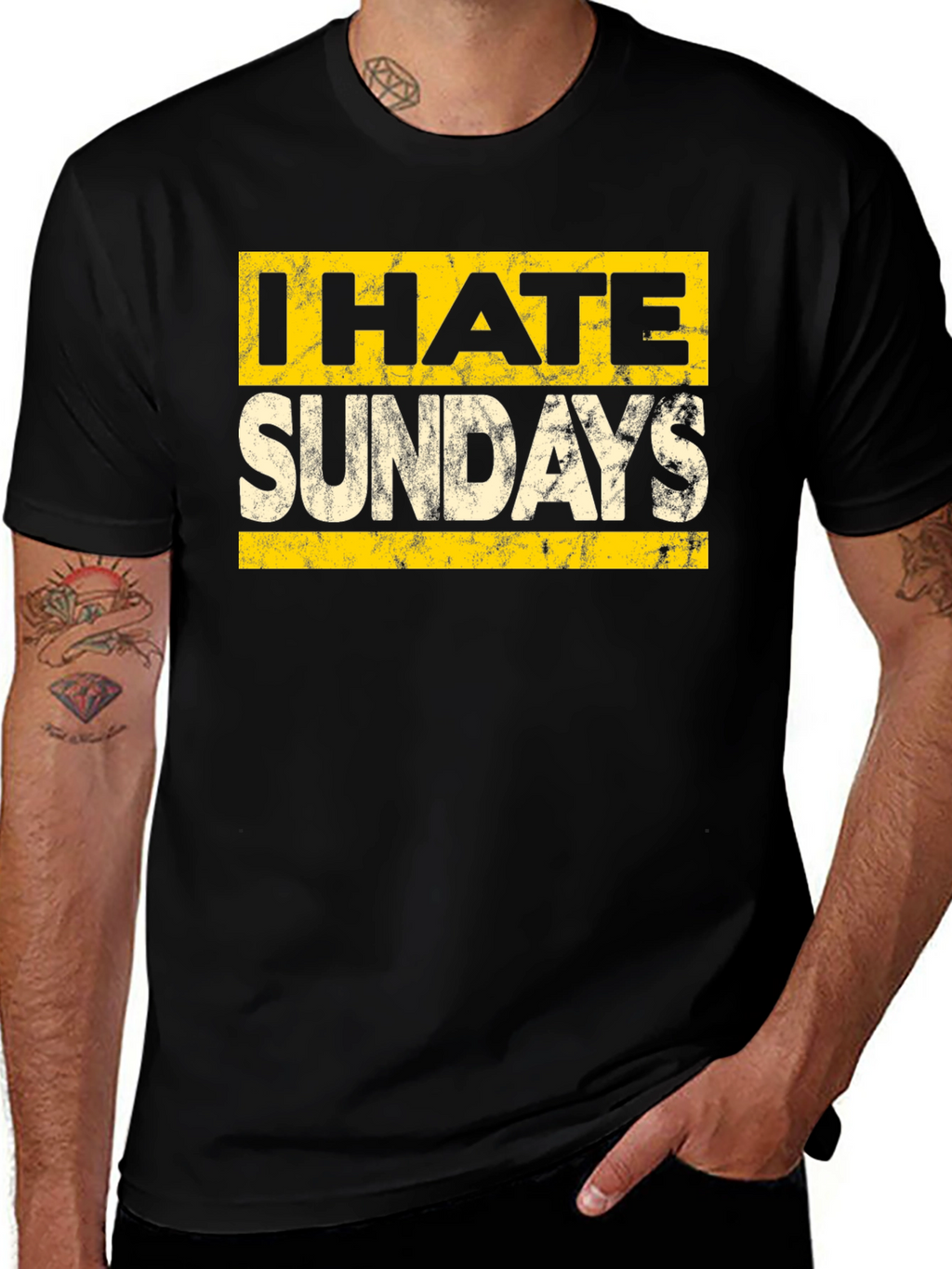I Hate Sundays Graphic Tee - Soft Cotton Blend