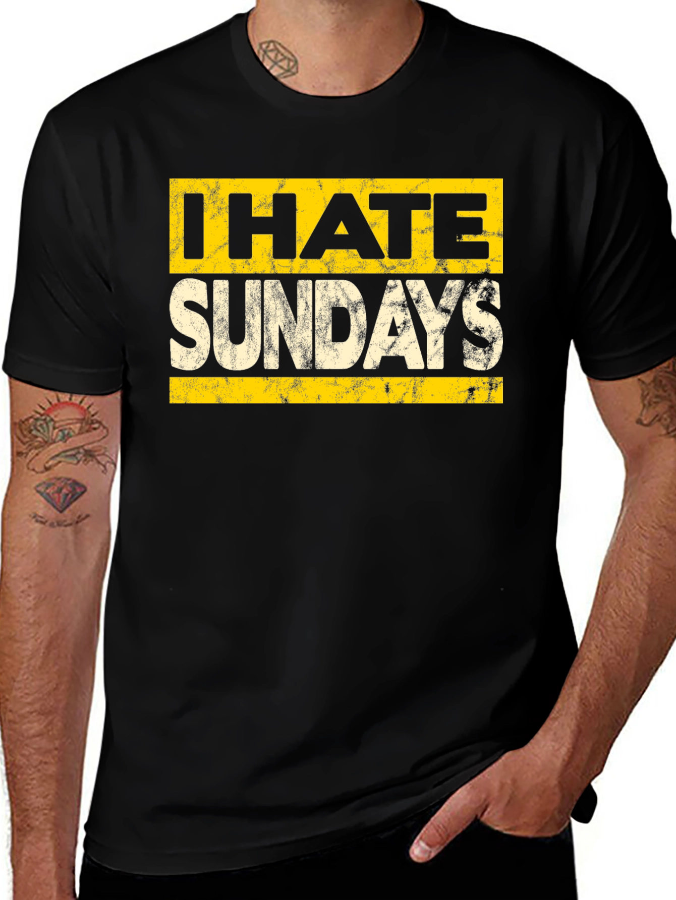 I Hate Sundays Graphic Tee - Soft Cotton Blend