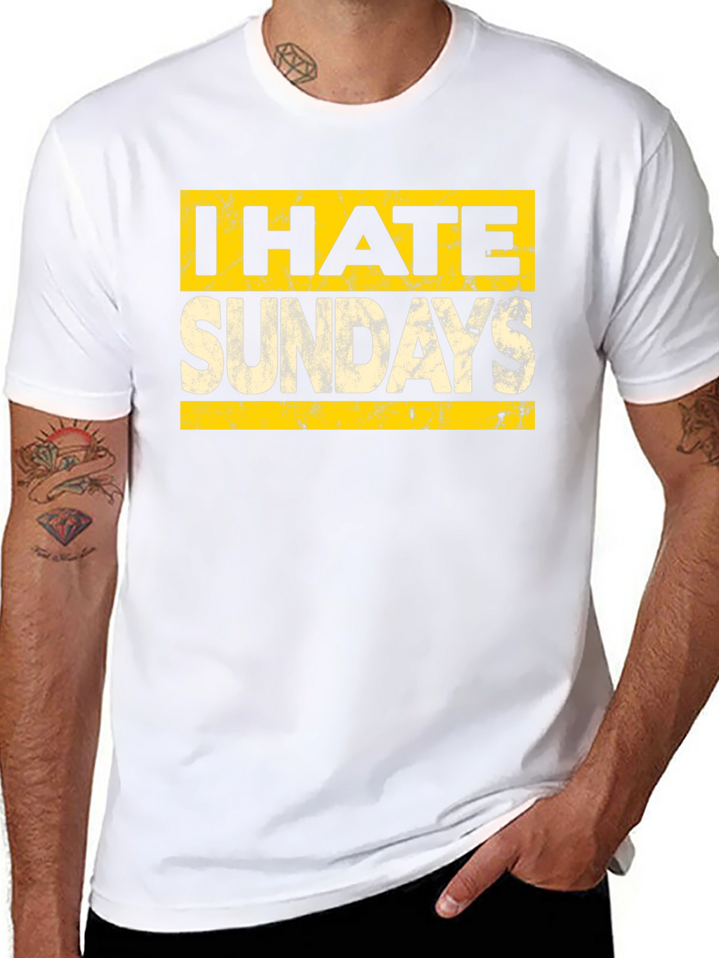 I Hate Sundays Graphic Tee - Soft Cotton Blend