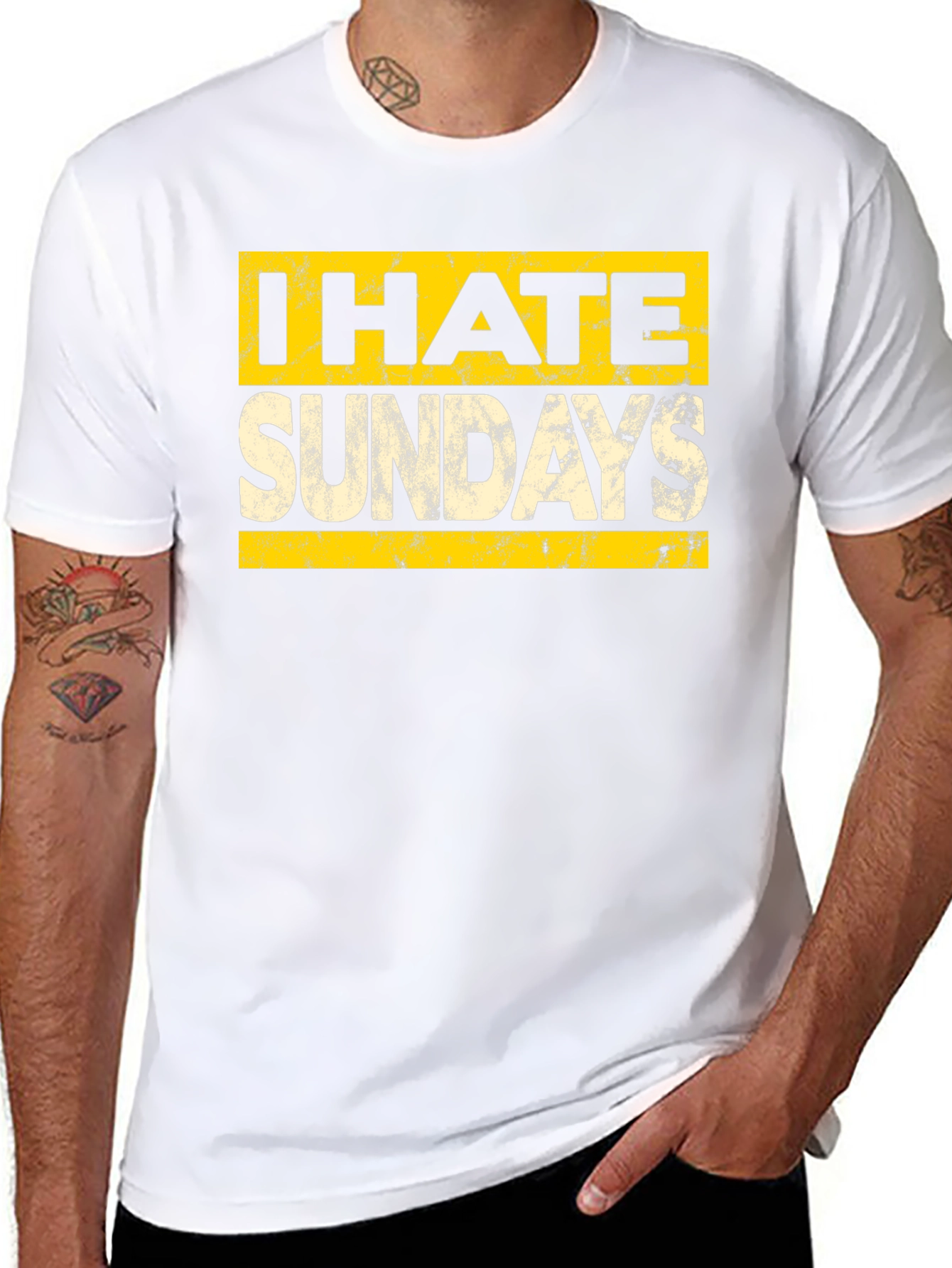 I Hate Sundays Graphic Tee - Soft Cotton Blend