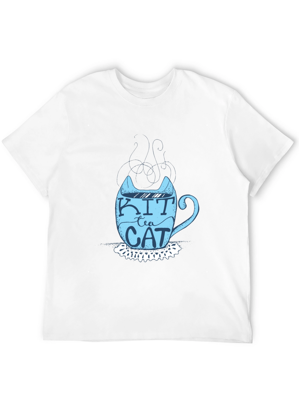 Kit Tea Cat T-Shirt - Fun Cat Lover Tee