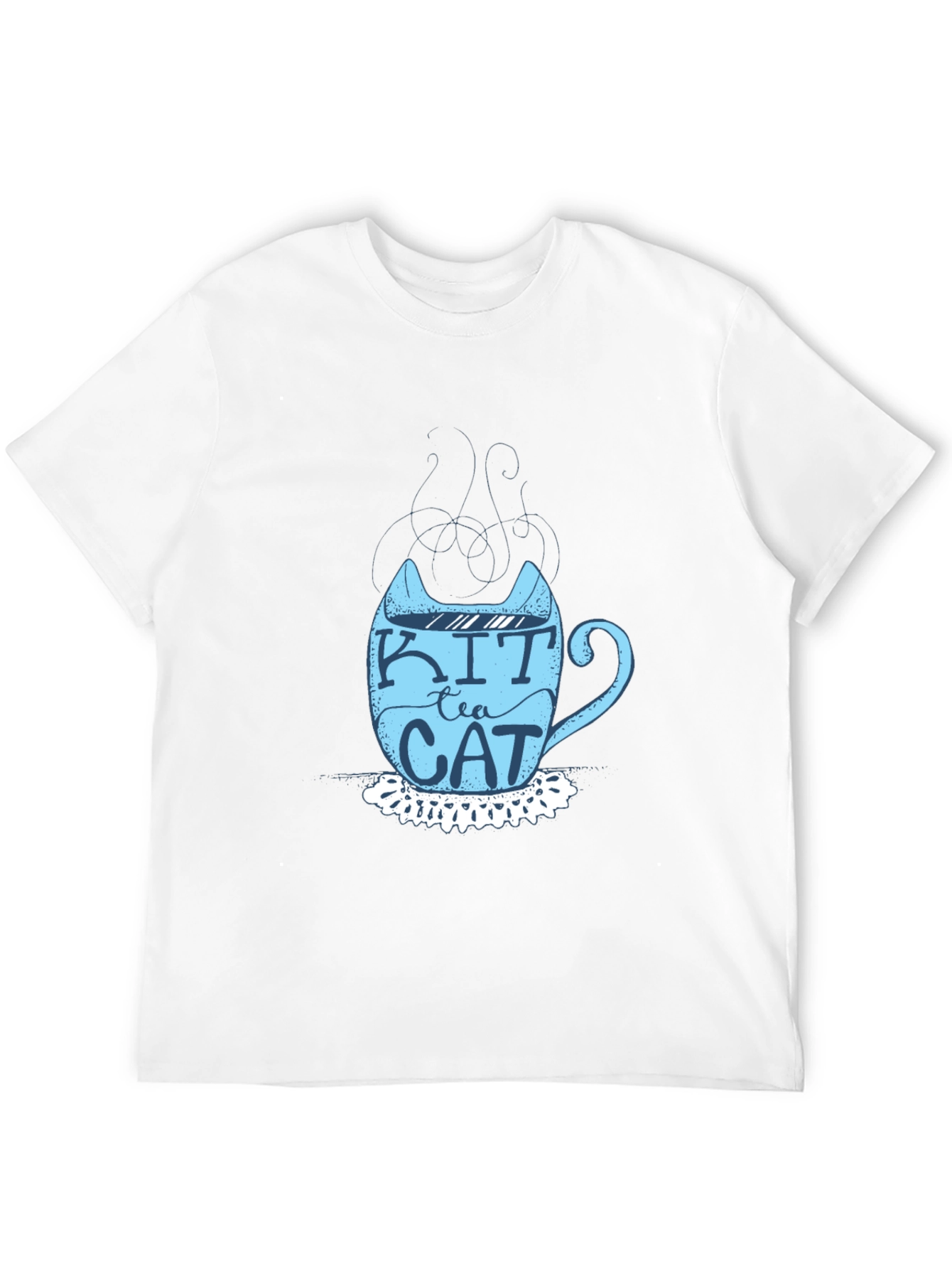 Kit Tea Cat T-Shirt - Fun Cat Lover Tee
