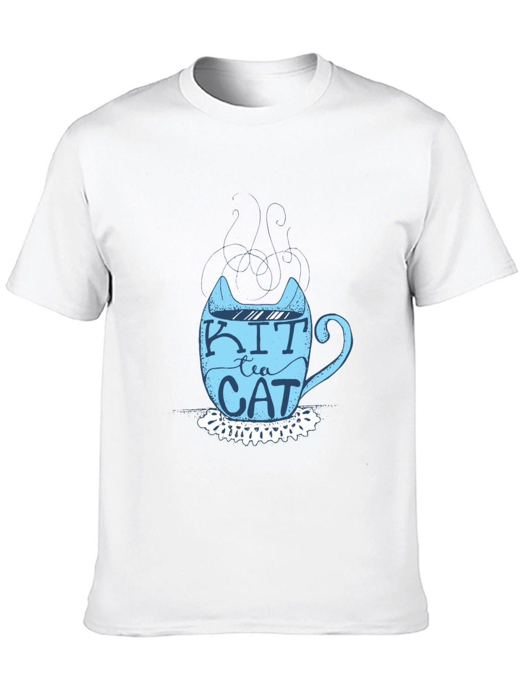 Kit Tea Cat T-Shirt - Fun Cat Lover Tee