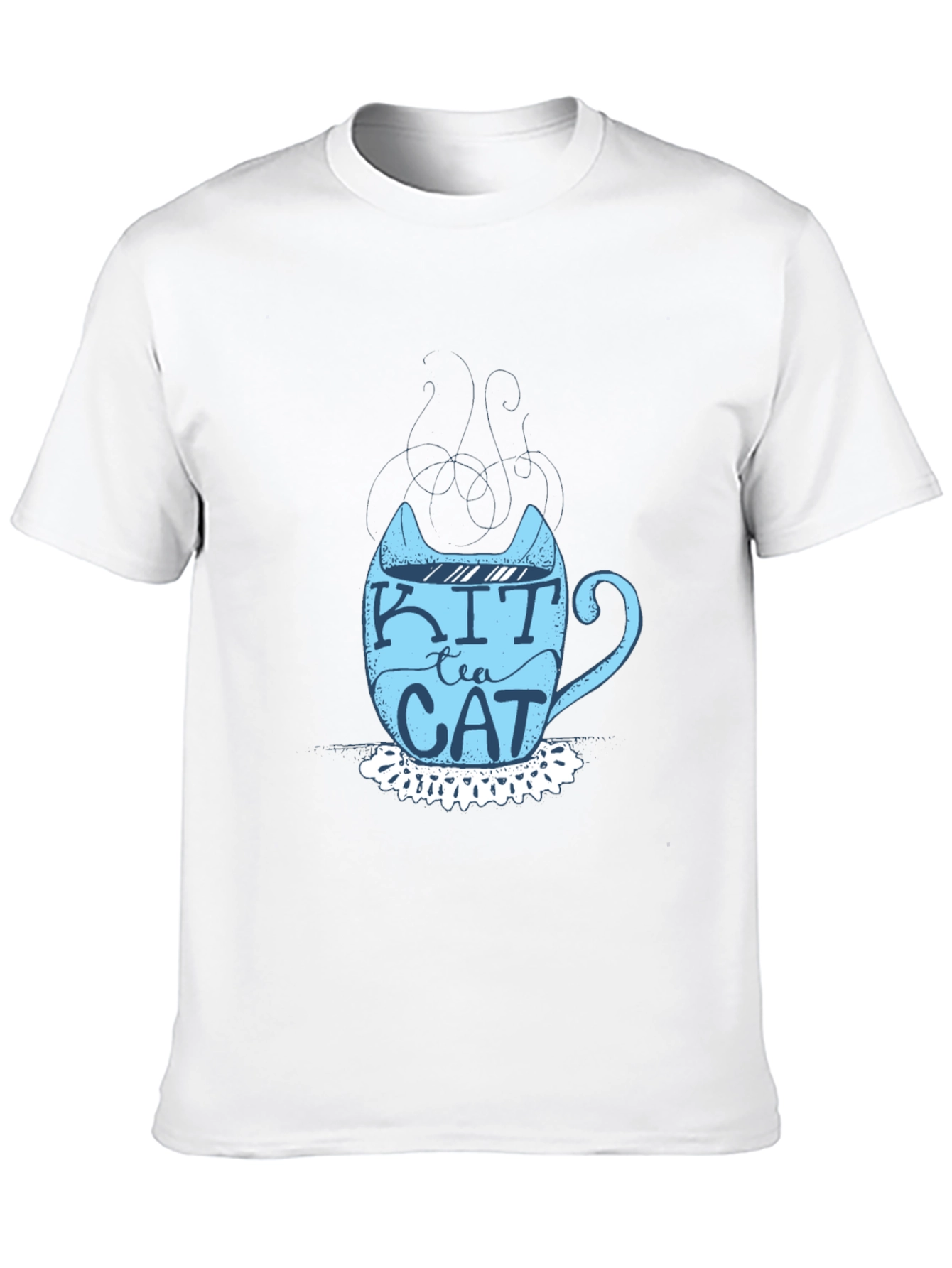 Kit Tea Cat T-Shirt - Fun Cat Lover Tee